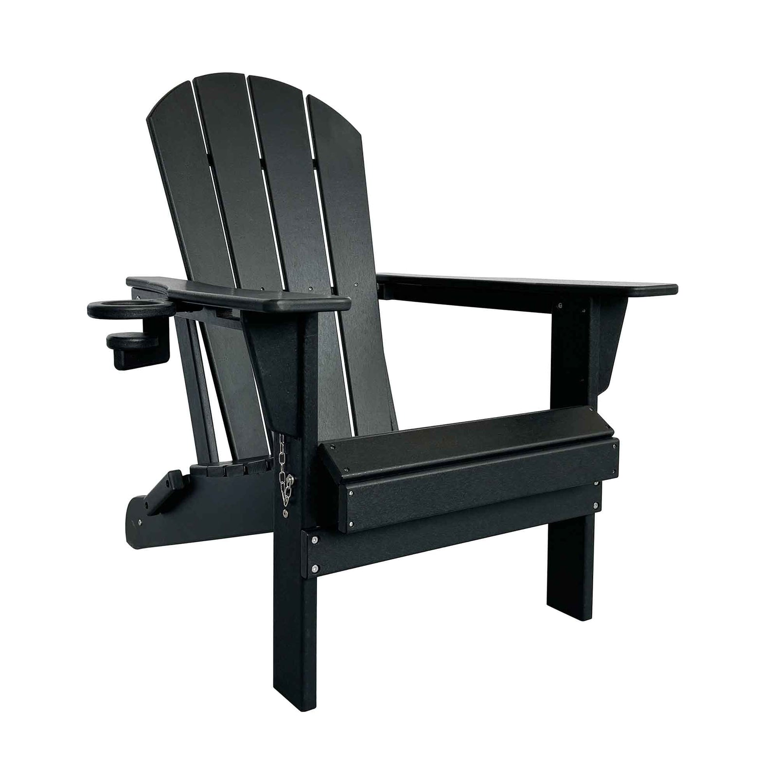 Chaise Adirondack pliante, noir