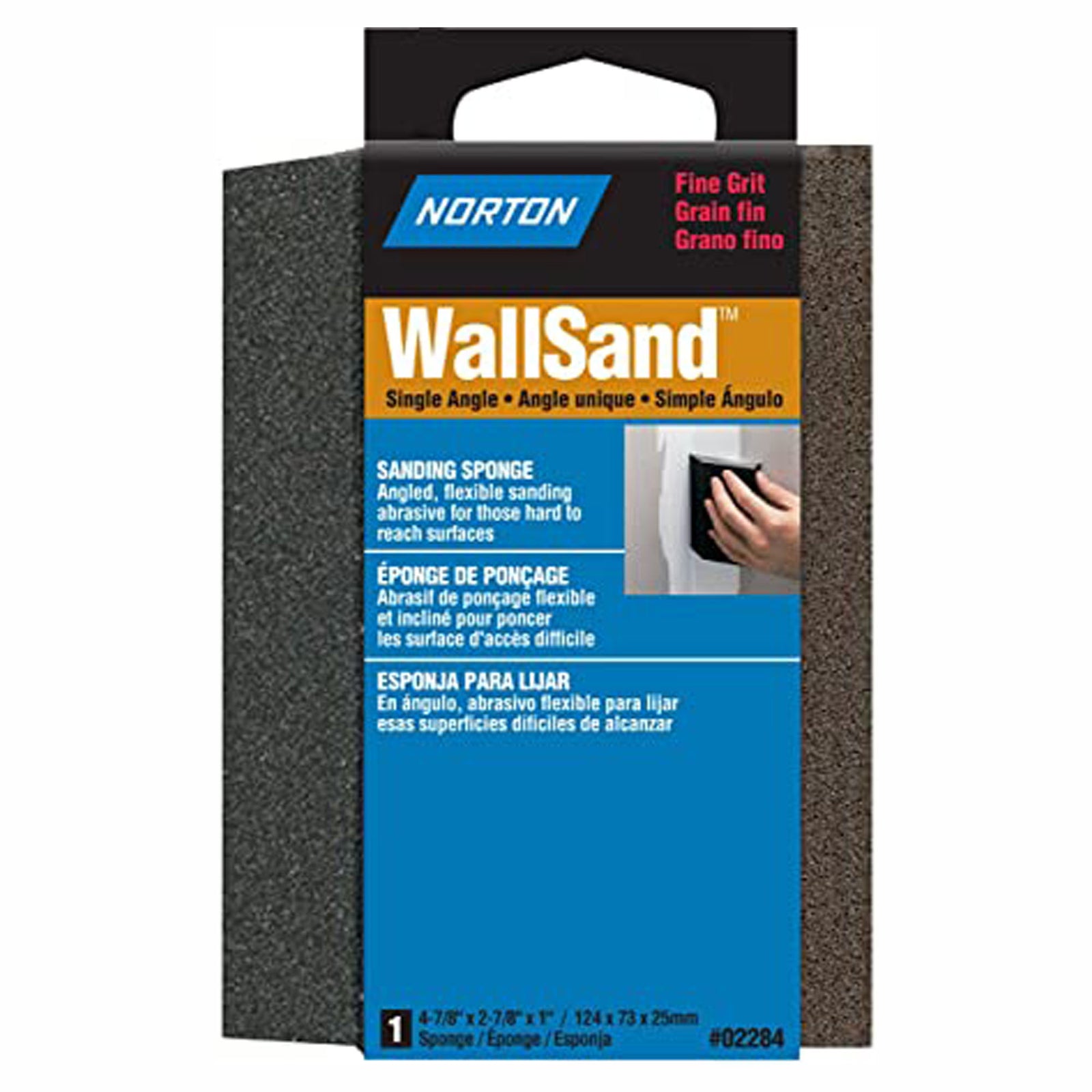 Éponge de ponçage, inclinée, grain fin