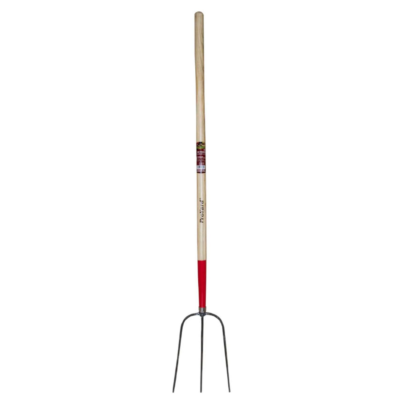 Fourche èa foin. 3 dents, manche en bois de 48''
