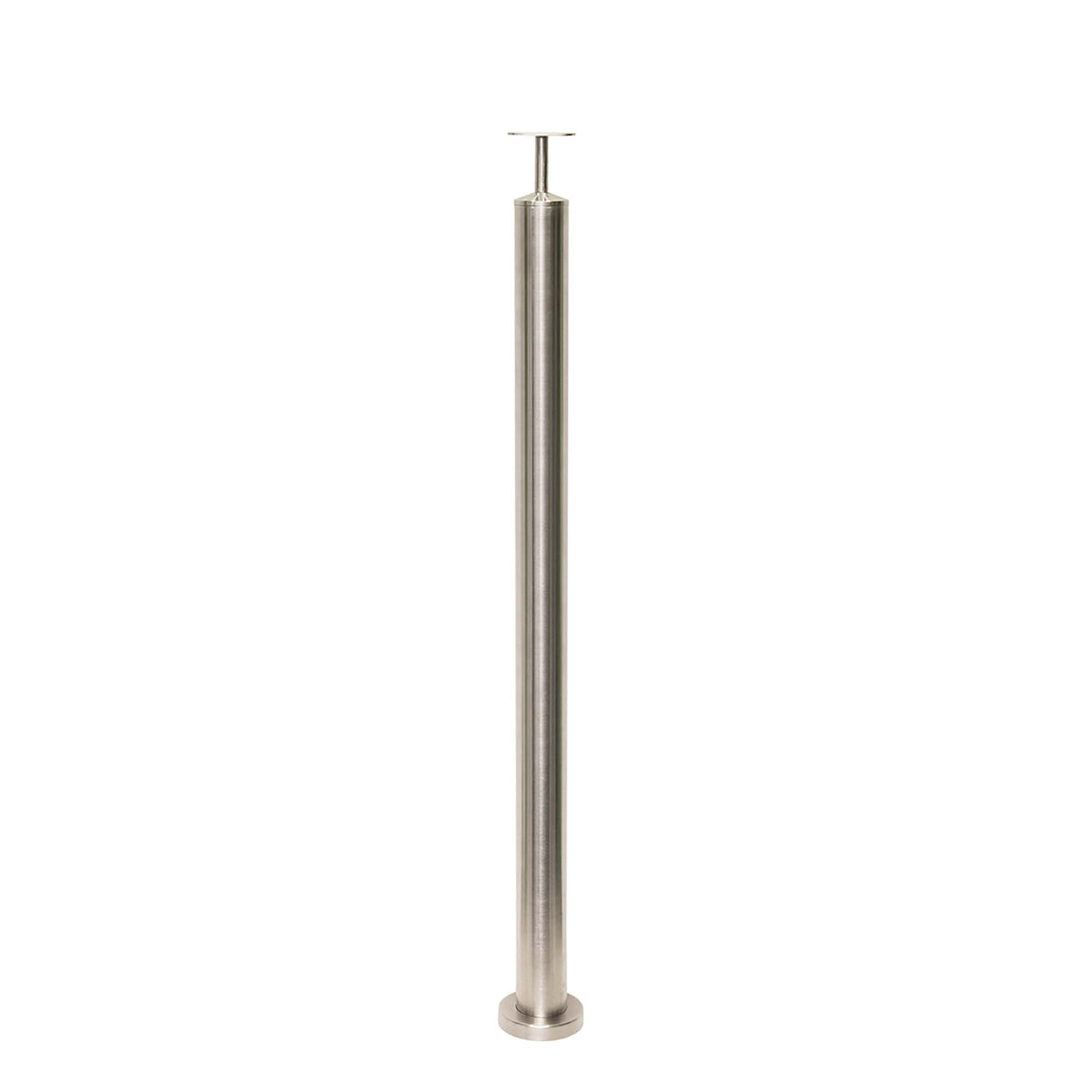 Poteau rond en acier inoxydable de 34-1/2'' à 36'' de hauteur