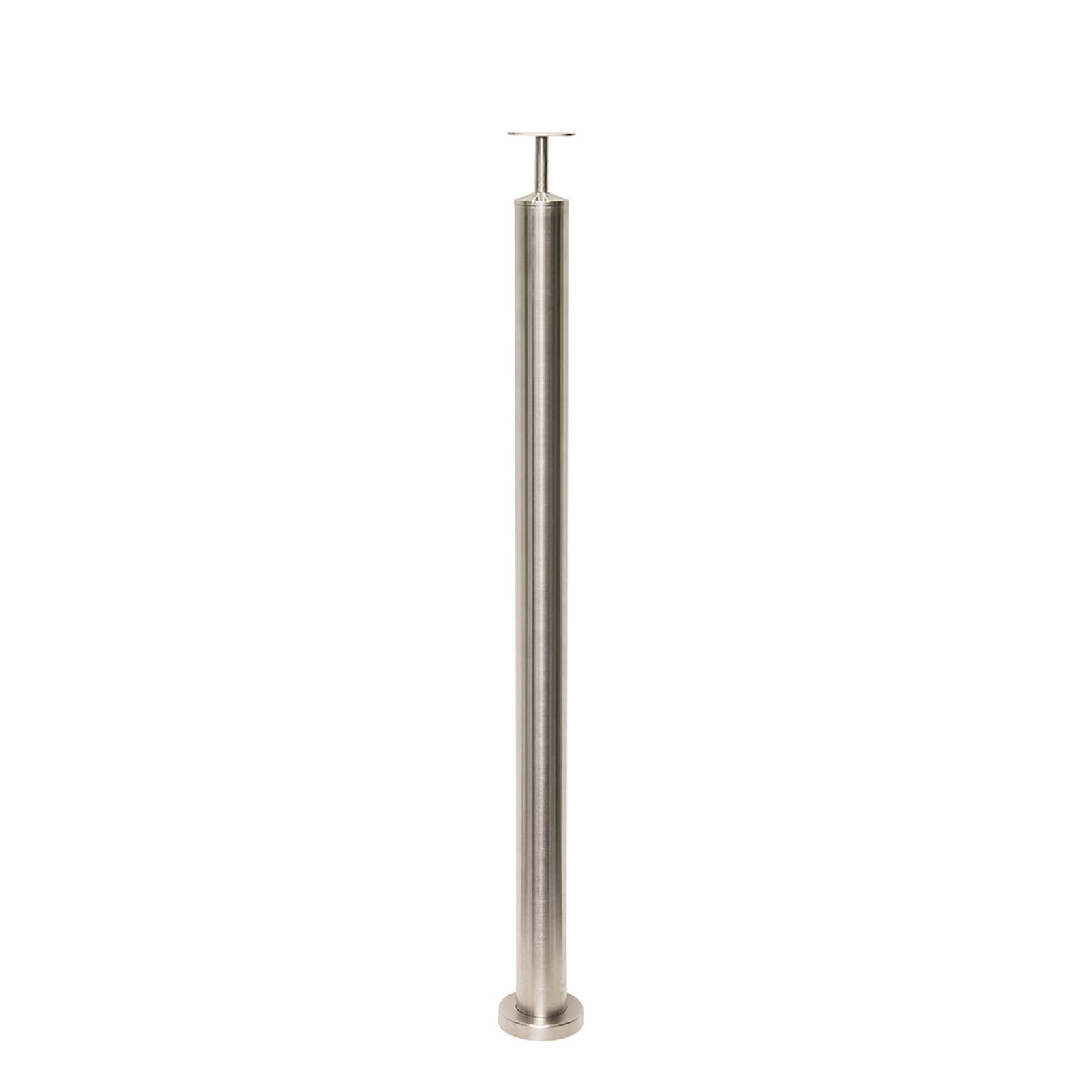 Poteau rond en acier inoxydable de 34-1/2'' à 36'' de hauteur