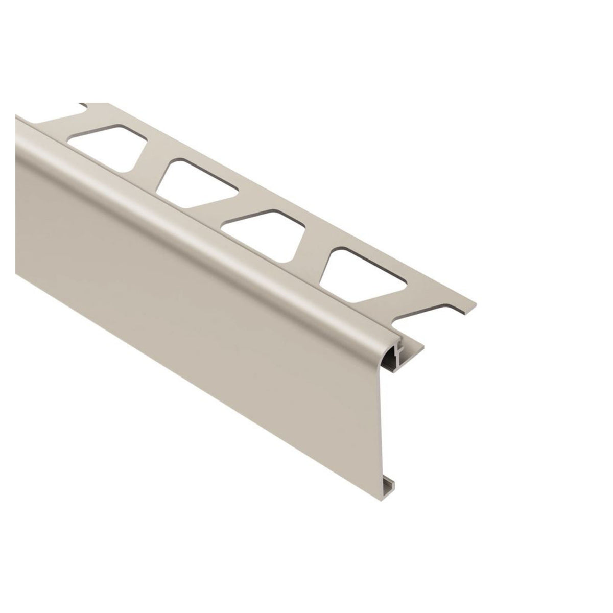 Moulure profilé multifonctionnel pour comptoir et escalier nickel anodisé, 1/2''