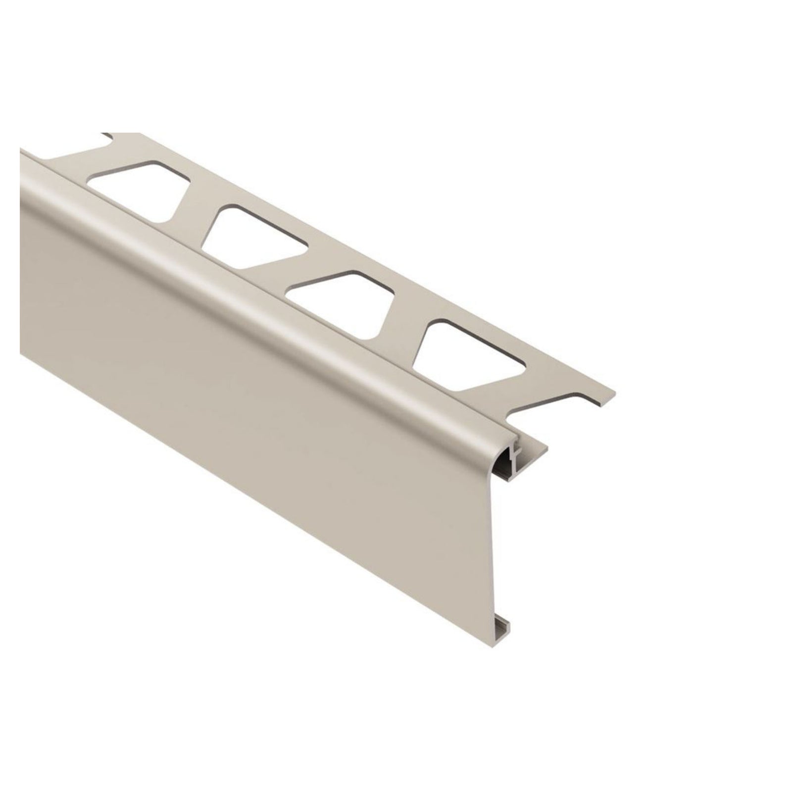 Moulure profilé multifonctionnel pour comptoir et escalier nickel anodisé, 1/2''