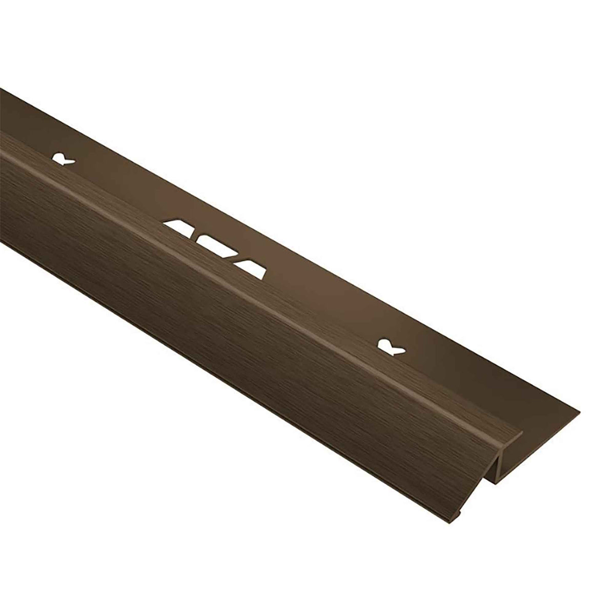 Moulure profilée réductrice VINPRO-U en aluminium bronze brossé, 5/32''