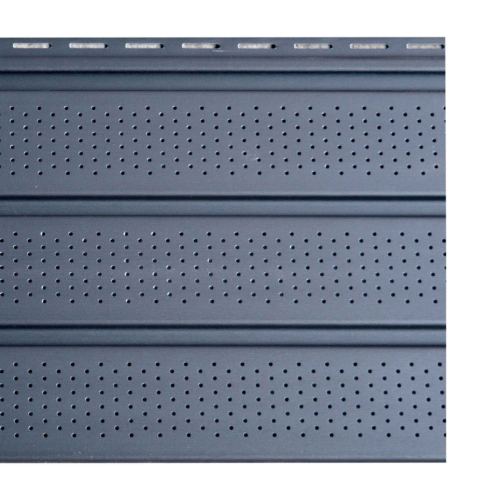 Soffite en aluminium ventilé à 4 panneaux, noir