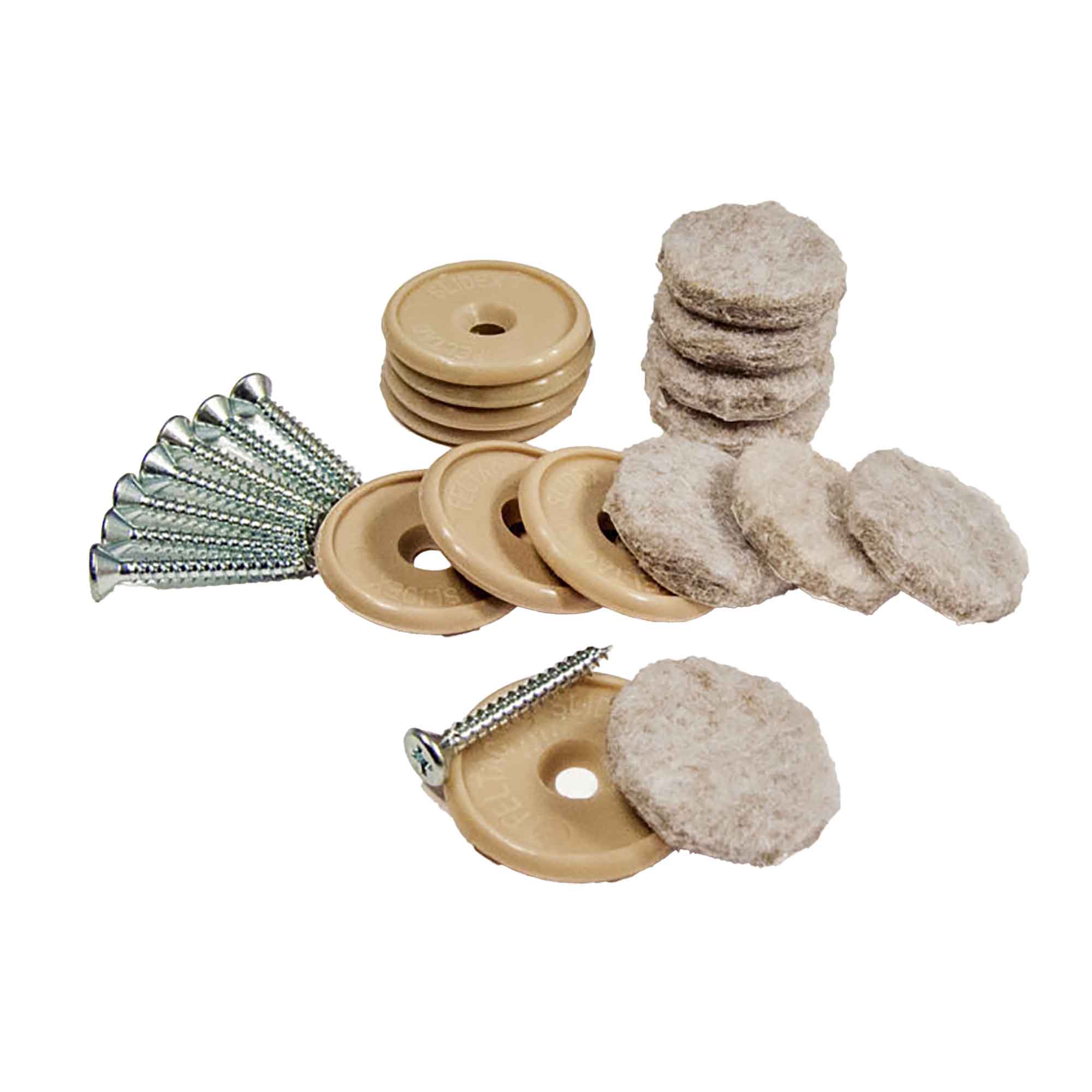 Feltac économique avec coussinets de feutre à clouer (emballage de 8)