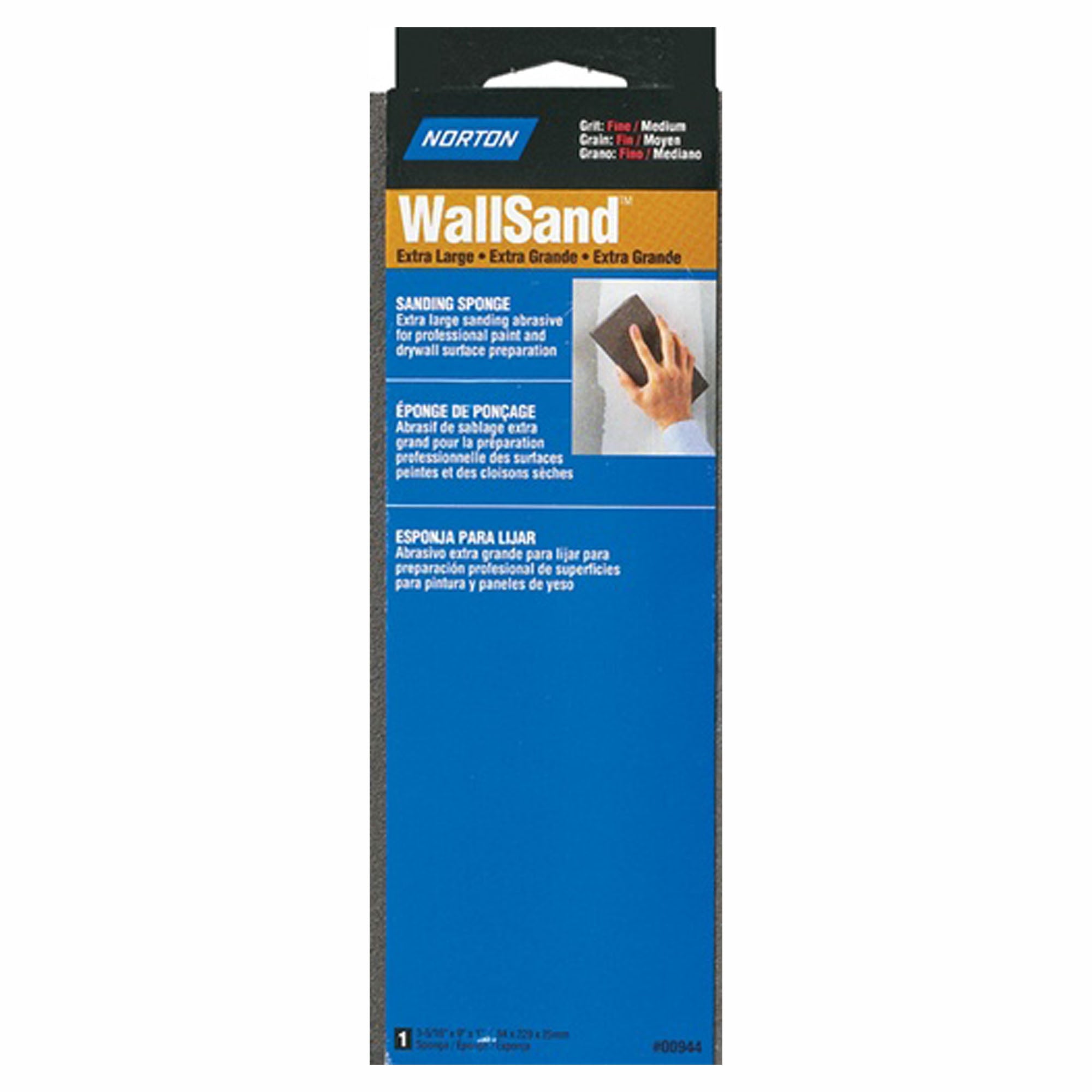 Éponge de ponçage XL, angle double, fin