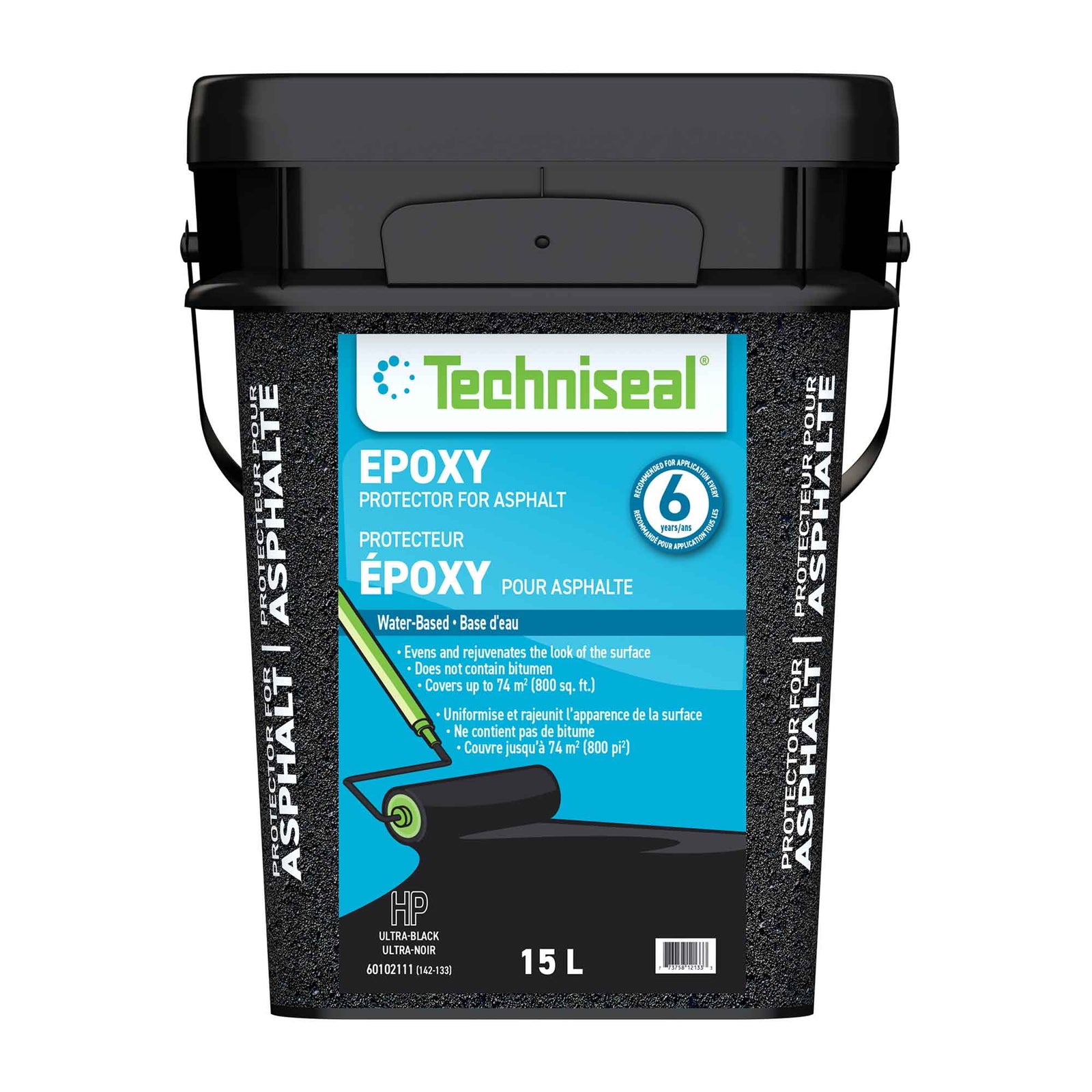 Protecteur époxy HP ultra-noir pour asphalte, 15 L