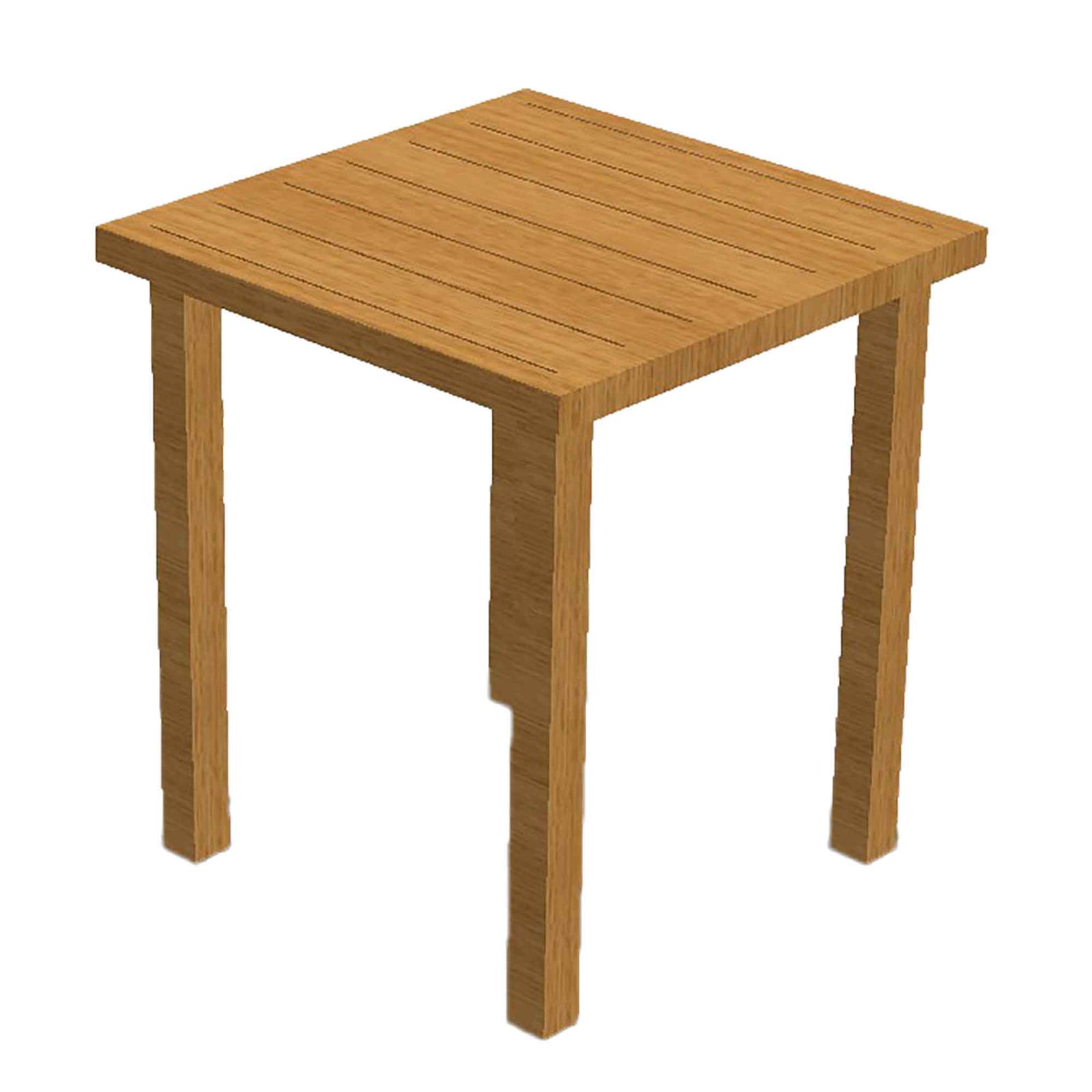 Table Bistro CALLAO carrée en aluminium, 26'' x 26''