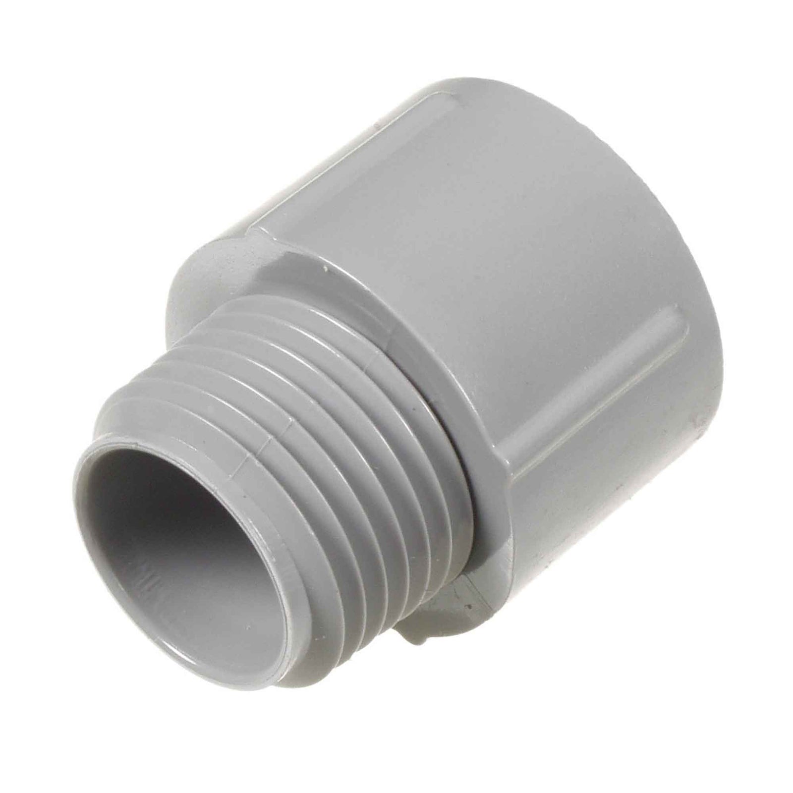 Adaptateur mâle pour conduit en PVC gris, 1" 