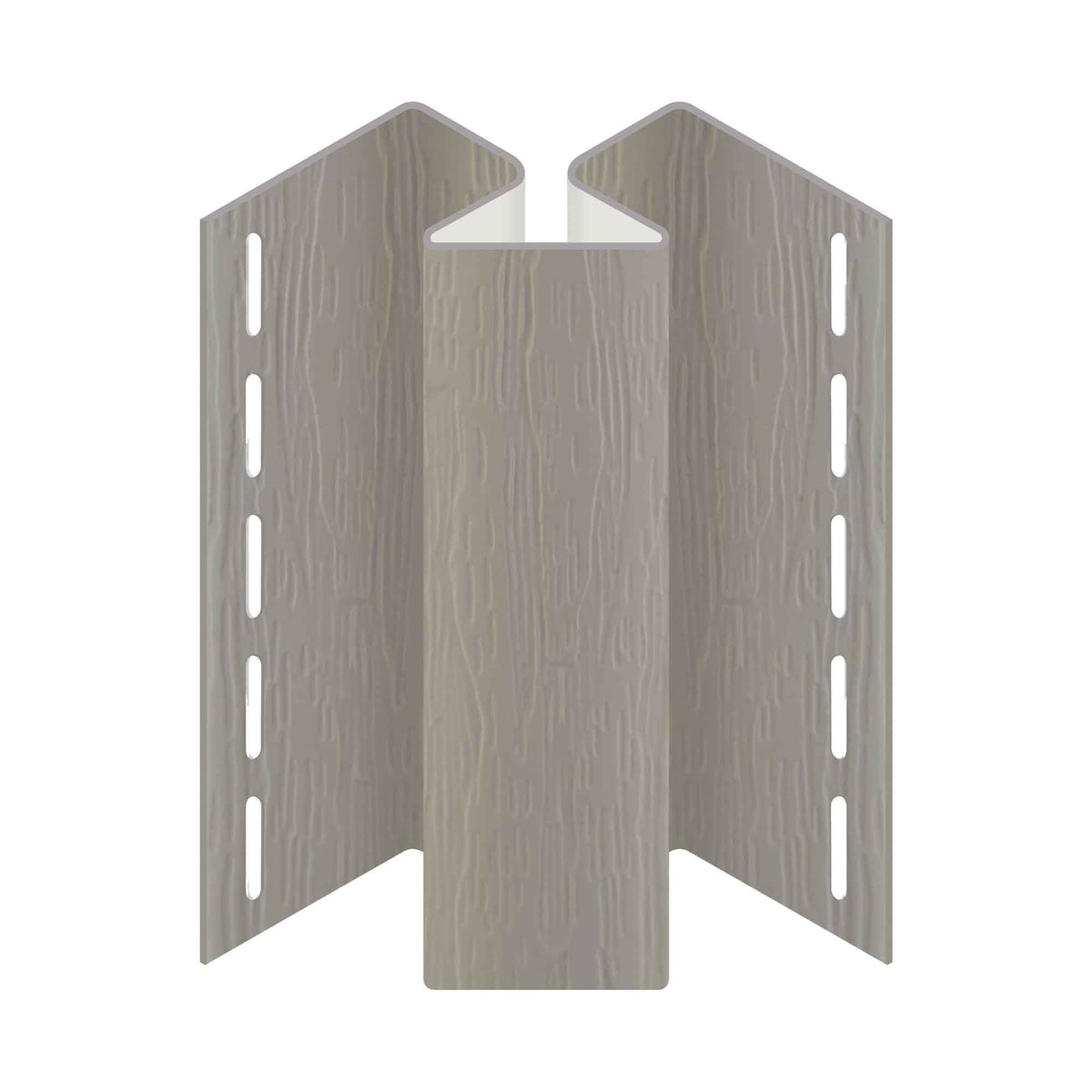 Moulure de coin intérieur en vinyle de couleur gris pierre, 10&#39; x 3/4&quot; x 1-3/8&quot;