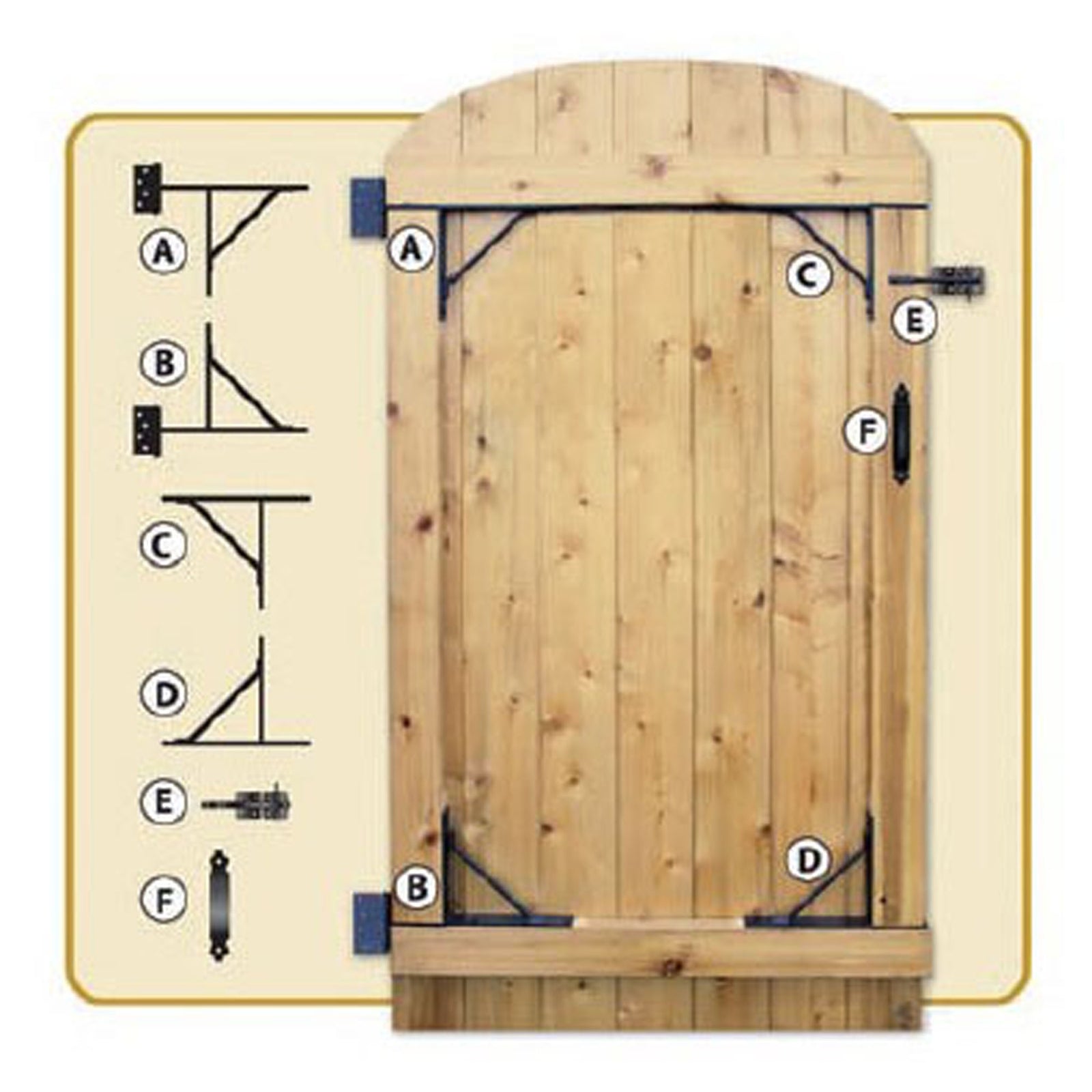 Ensemble de cadre pour Portillon, avec renfort robuste et quincaillerie, noir