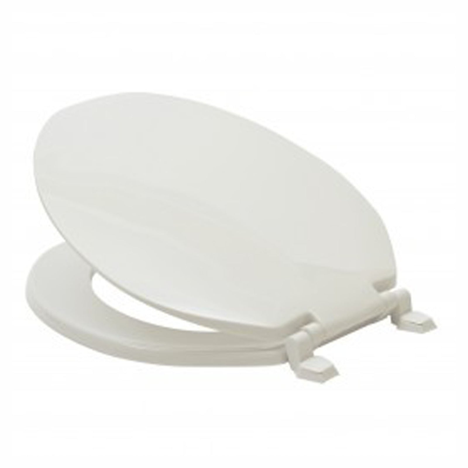 Siège de toilette, commercial, allongé, blanc
