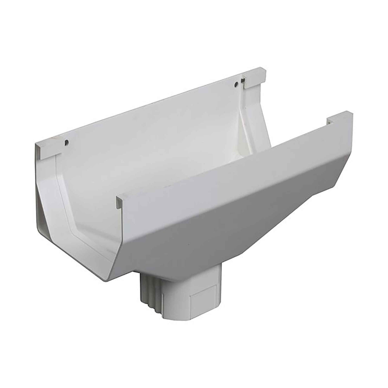 Tuyau pour descente de gouttière U-Snap, blanc