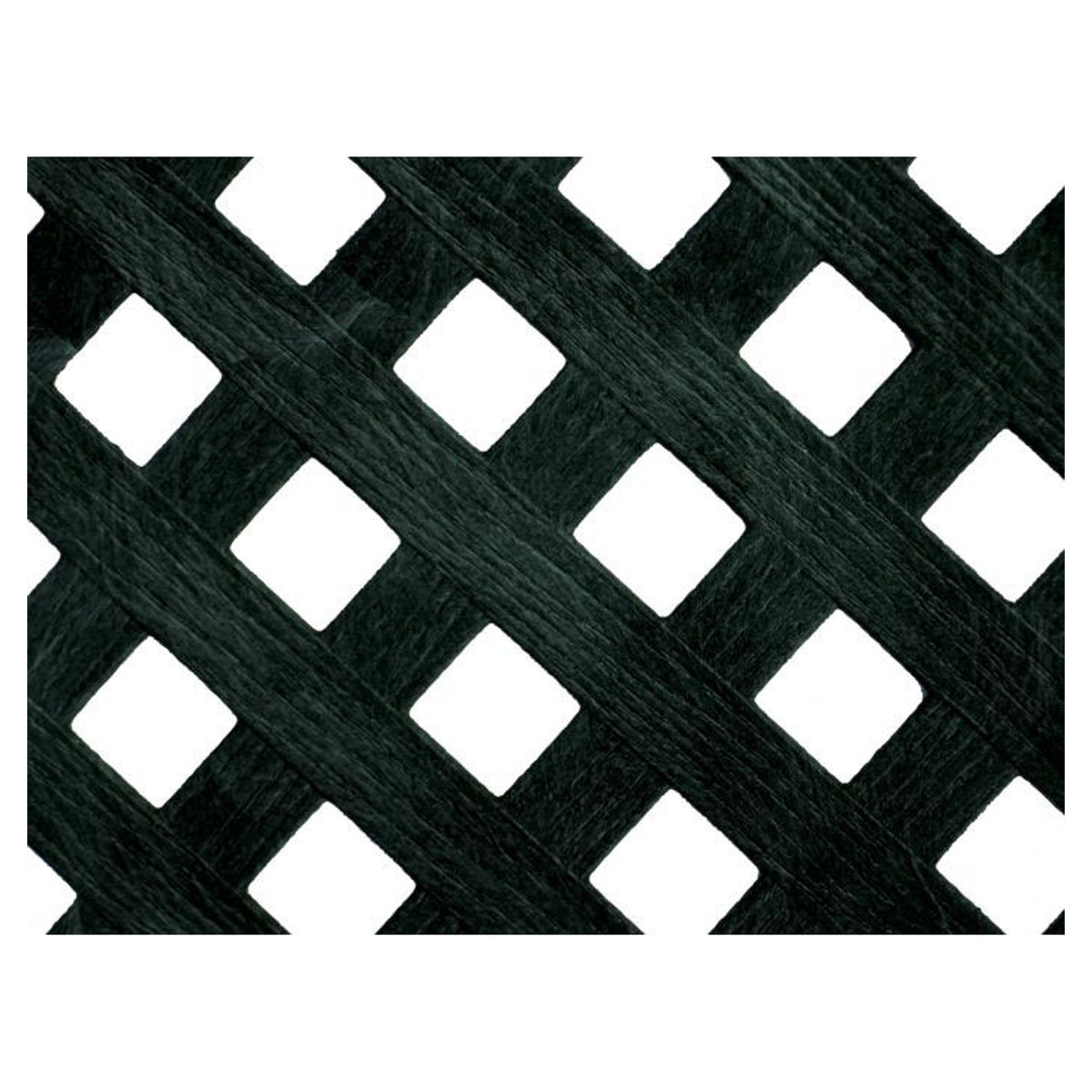Panneau de treillis en PVC, intimité, Diamant, noir, 4' x 8'