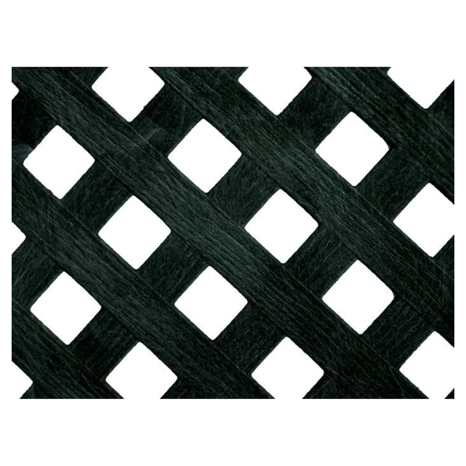Panneau de treillis en PVC, intimité, Diamant, noir, 4' x 8'