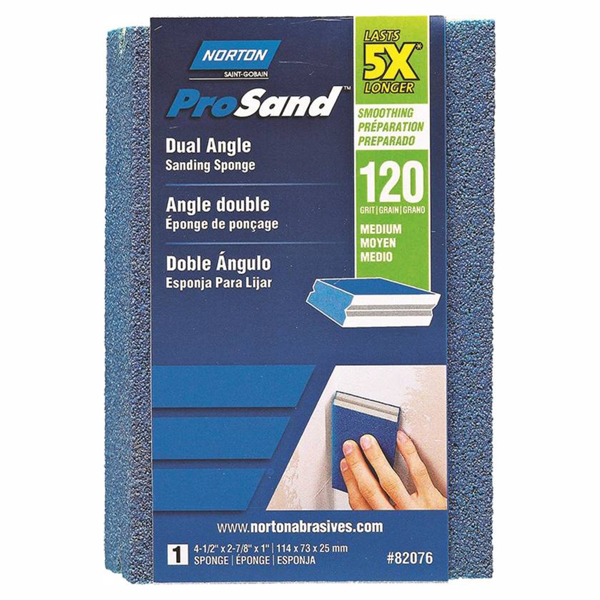 Éponge de ponçage à angle double, 120 gr