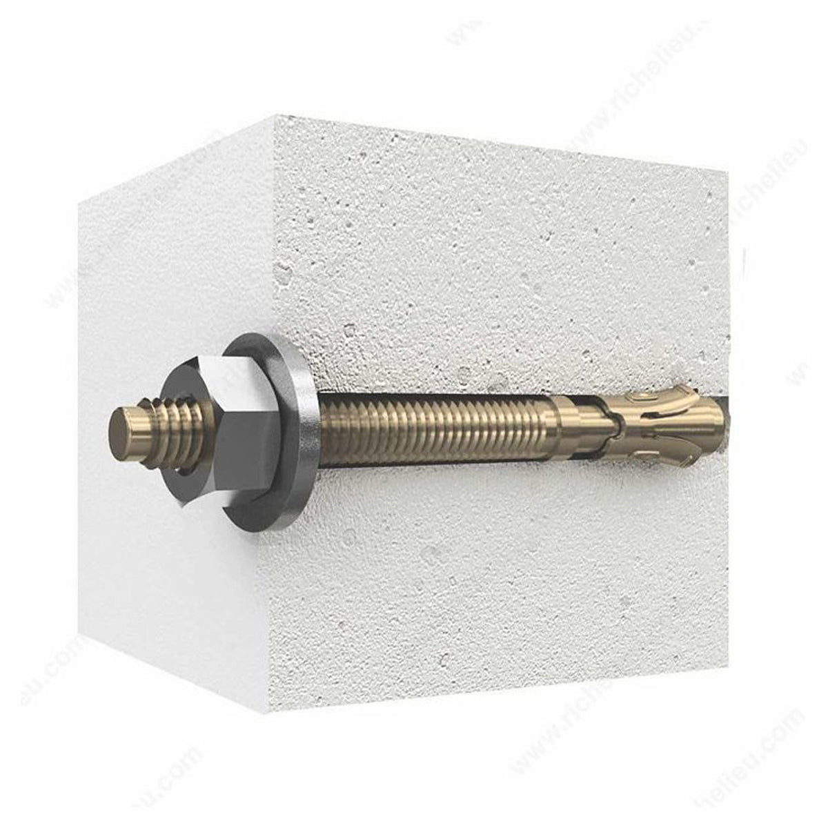 Cale d'ancrage pour béton, 3/8'' x 3-3/4'' (emballage de 15)