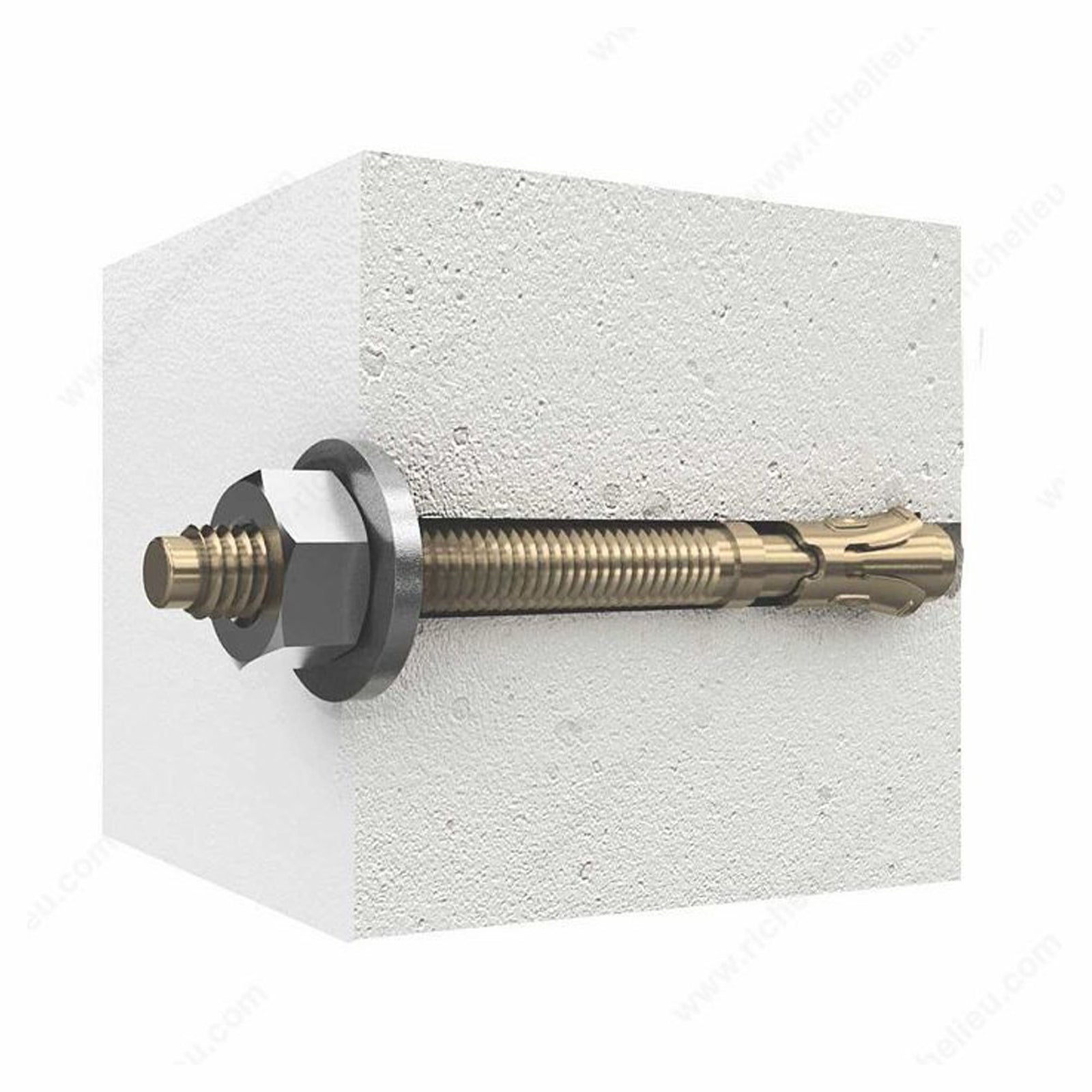 Cale d'ancrage pour béton, 3/8'' x 3-3/4'' (emballage de 15)