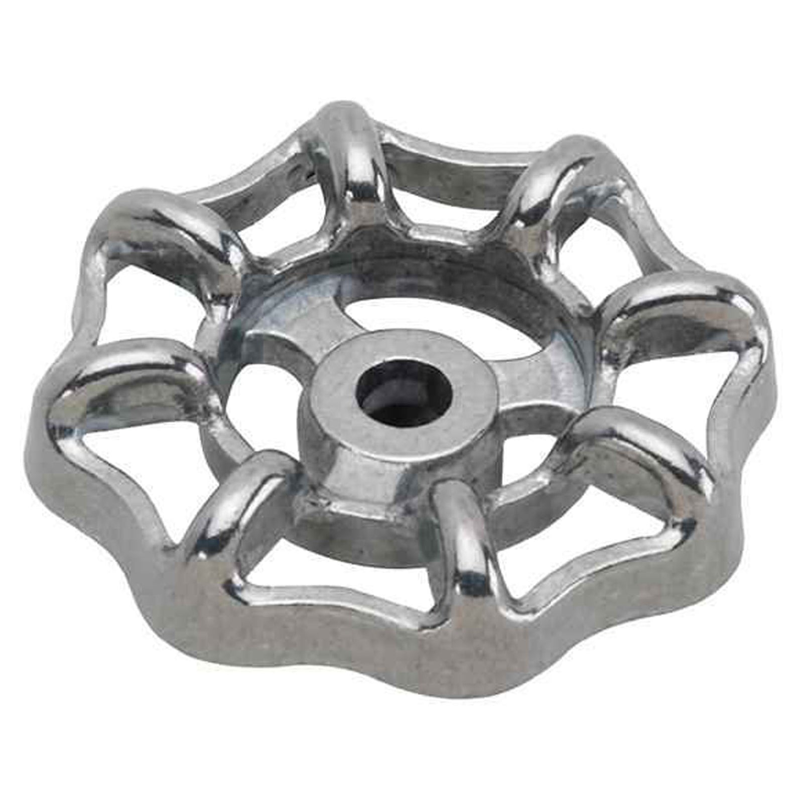 Manette ronde avec tige carrée, chrome
