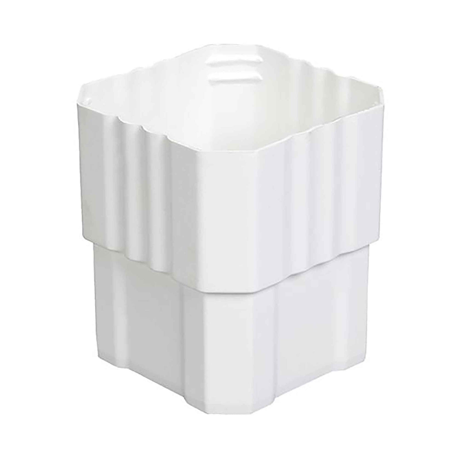 Connecteur de descente cannelé K-Snap, 2-1/2'', blanc