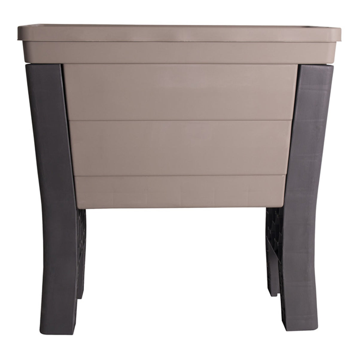 Jardin surélevé en résine haute densité grège