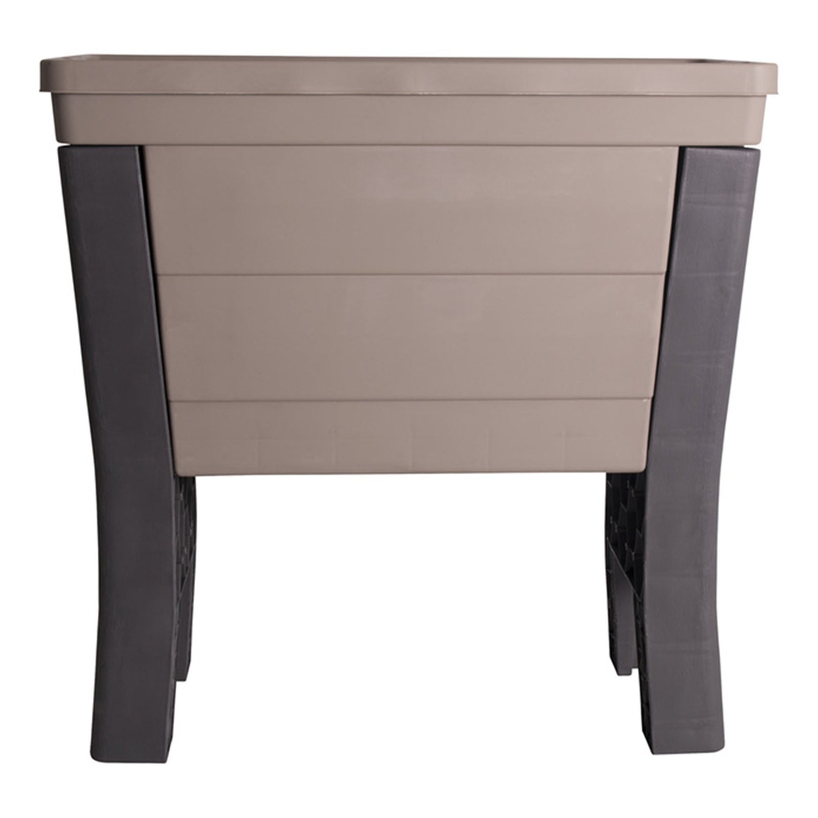 Jardin surélevé en résine haute densité grège