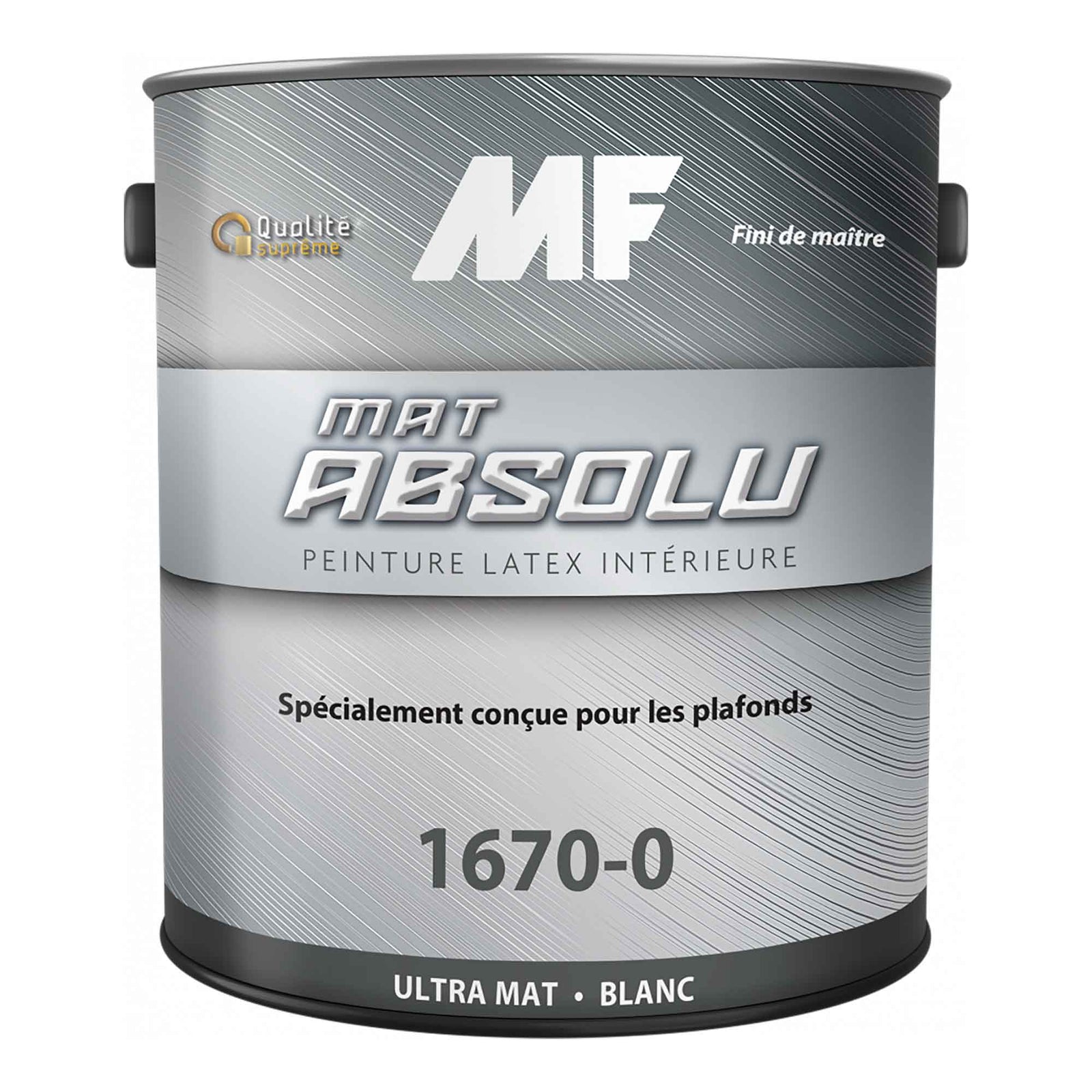 Peinture intérieur mat absolu pour plafond, blanc, 18,9 litres