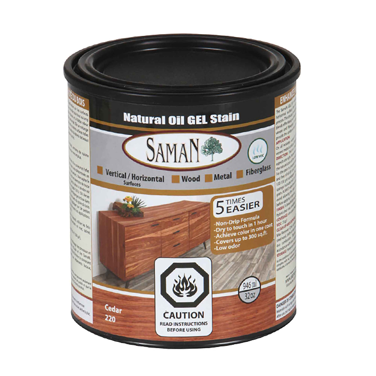 Teinture Gel, cèdre, 1litre