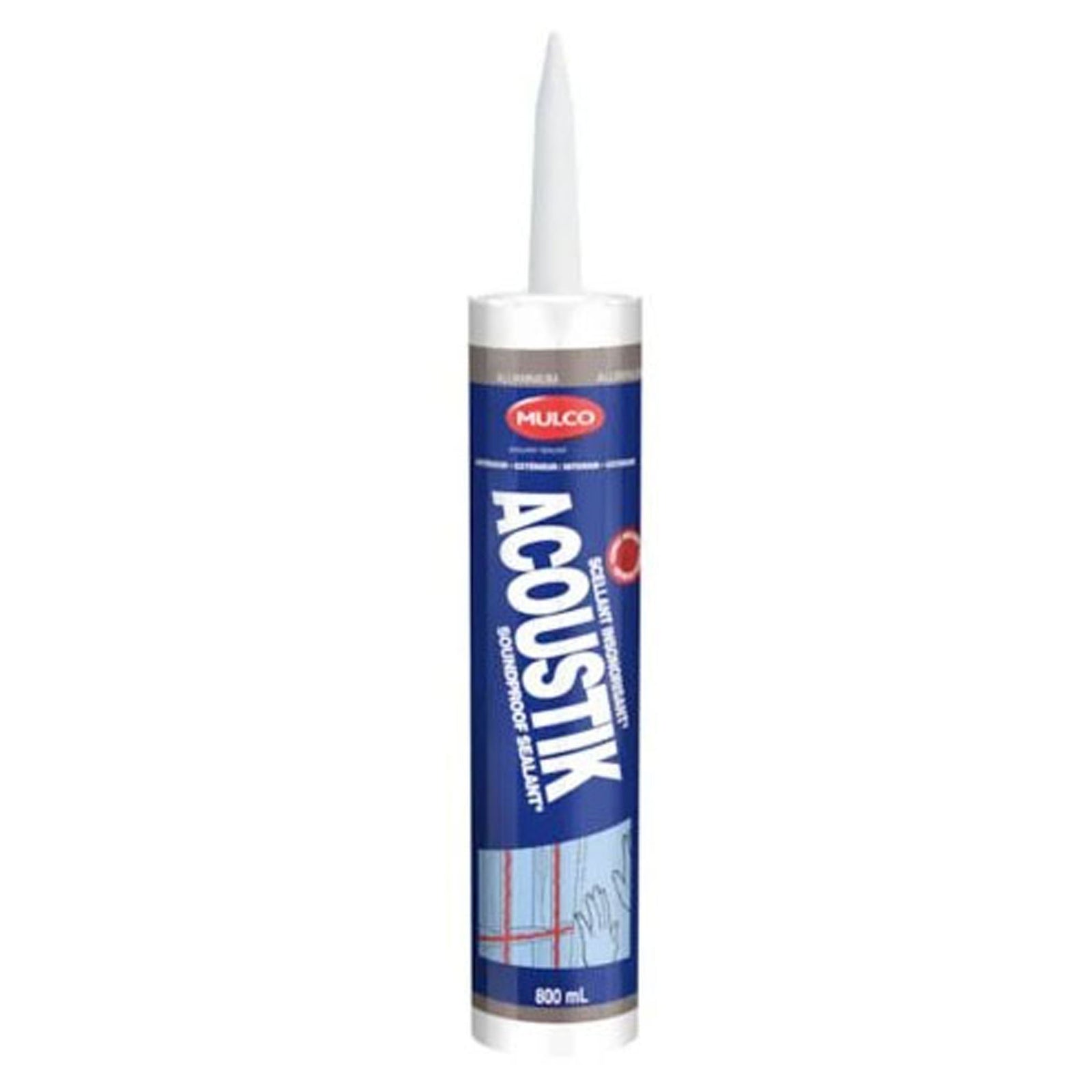 Scellant acoustique, aluminium, 800 ml