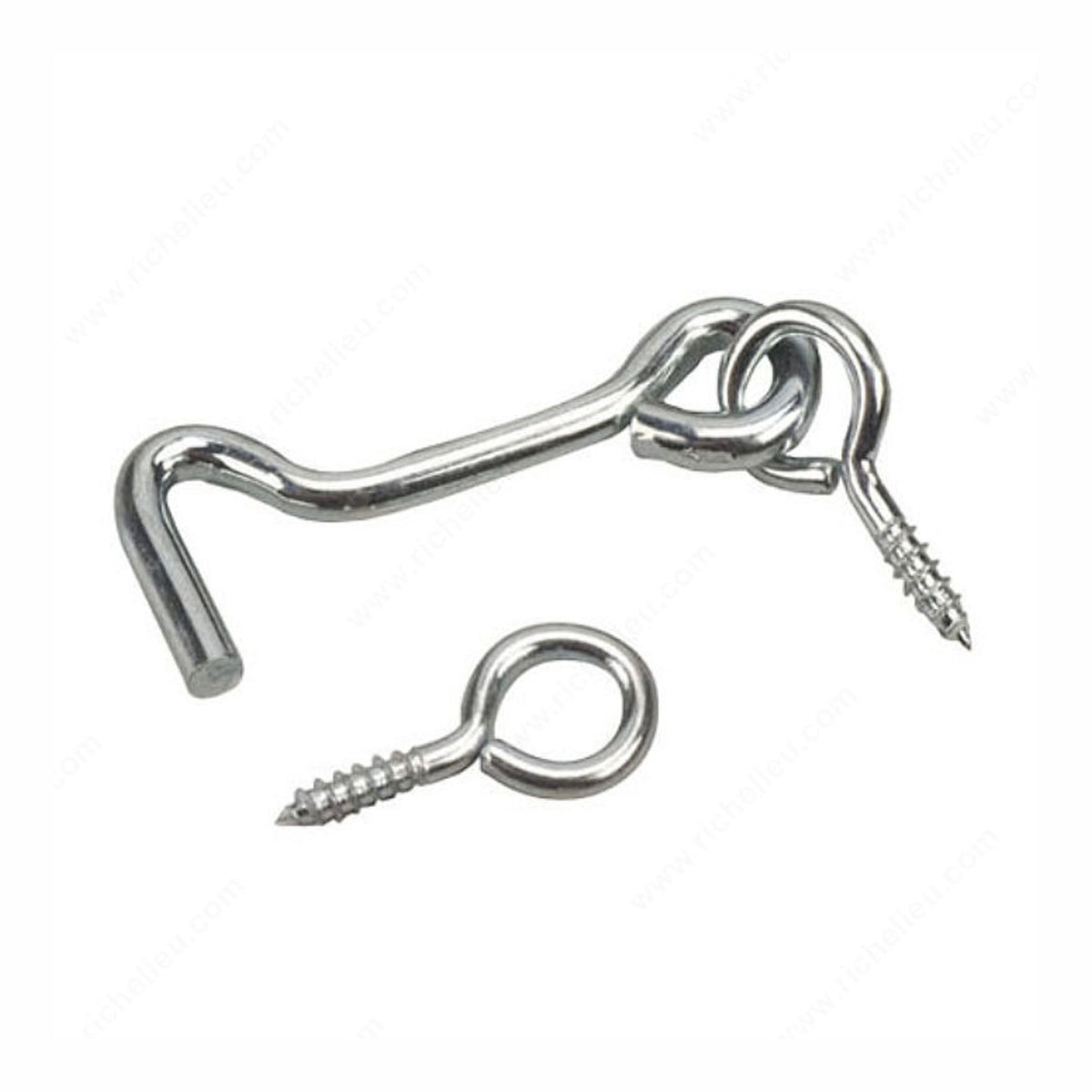 Crochet-anneau pour barrière, zinc, 1-1/2'' (emballage de 2)
