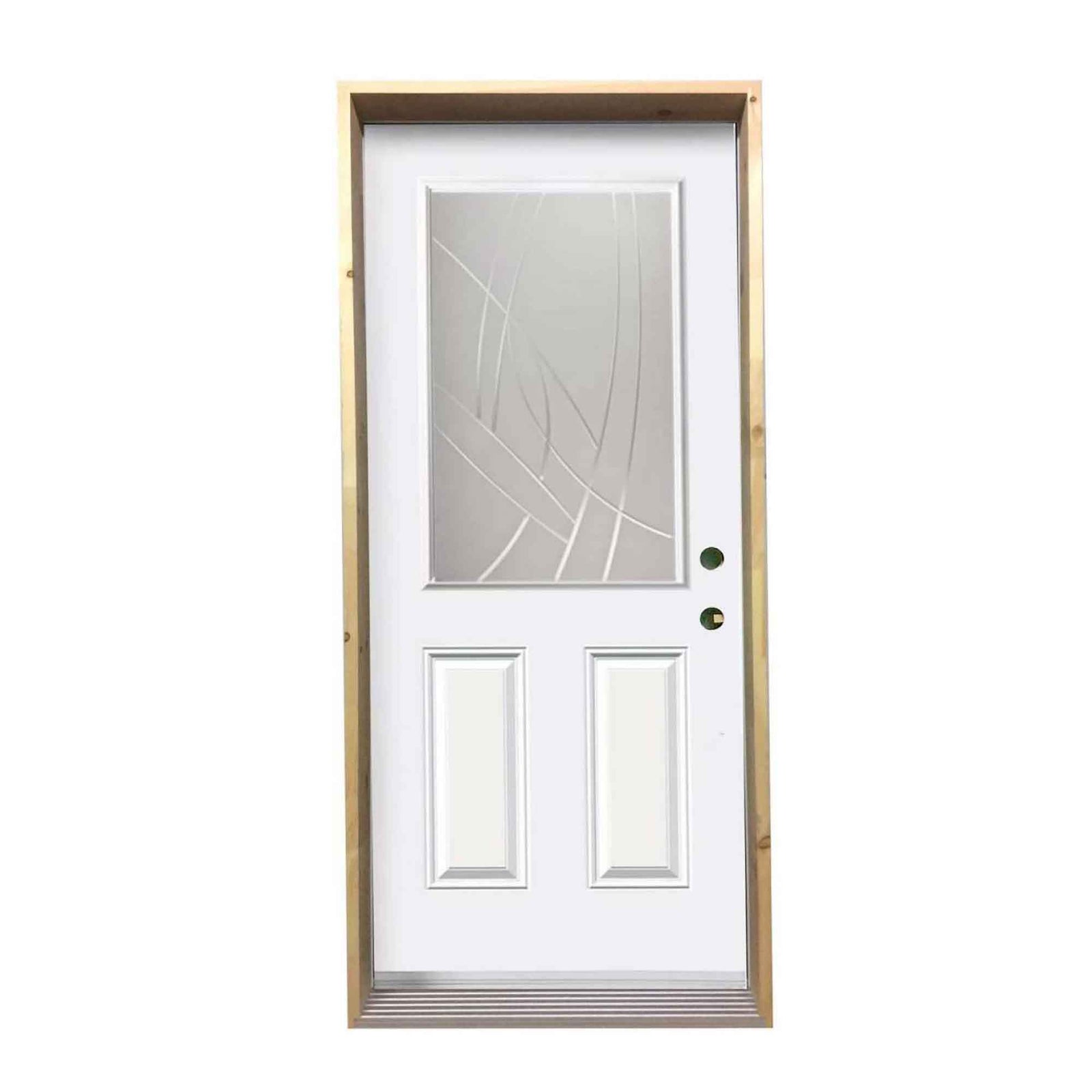 Porte d"acier simple modèle 300, gauche, 32''