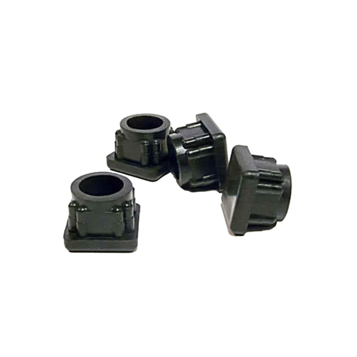 Patin carré, droit, noir, 3/4'' (emballage de 4)