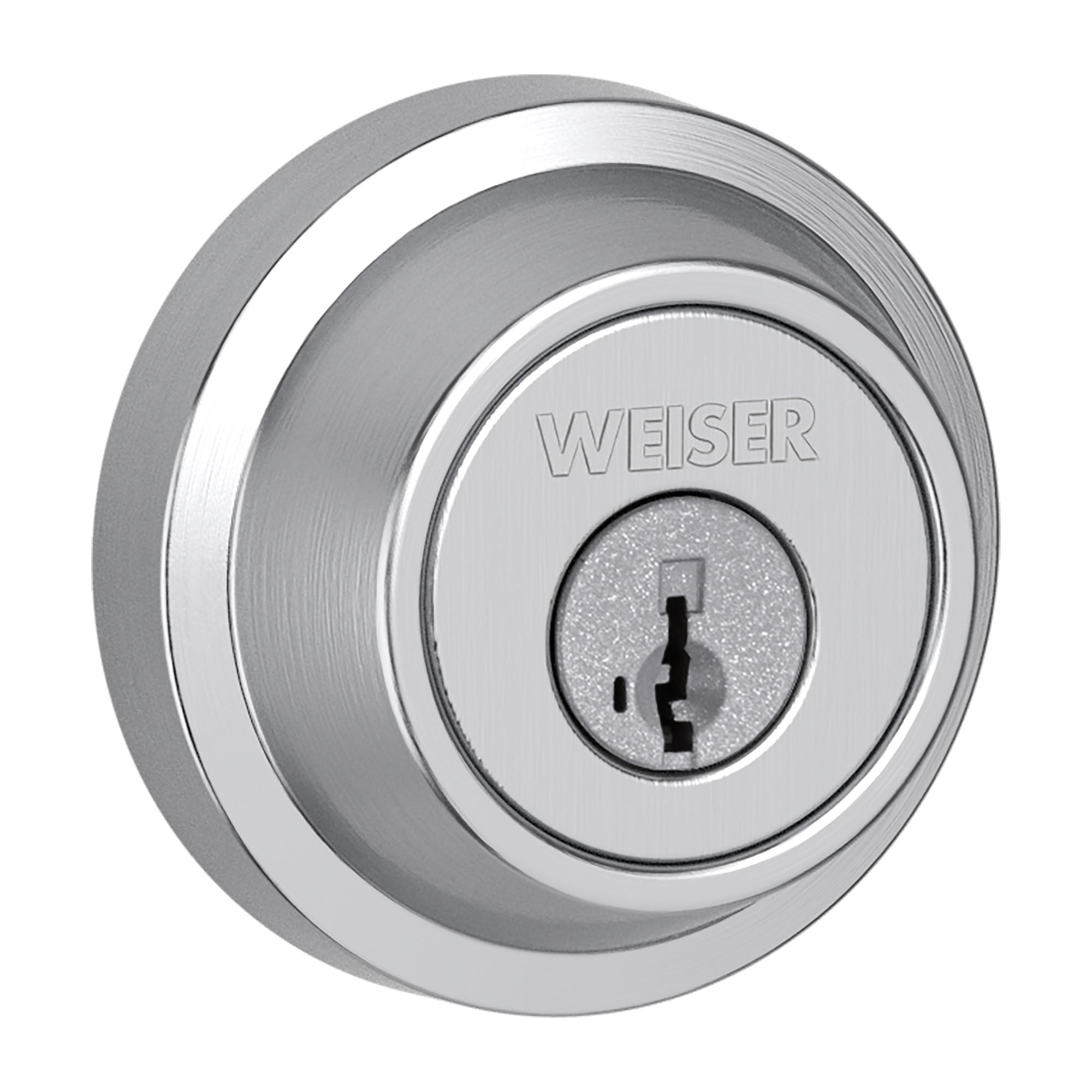 Penne dormante Contemporain ronde, chrome satiné