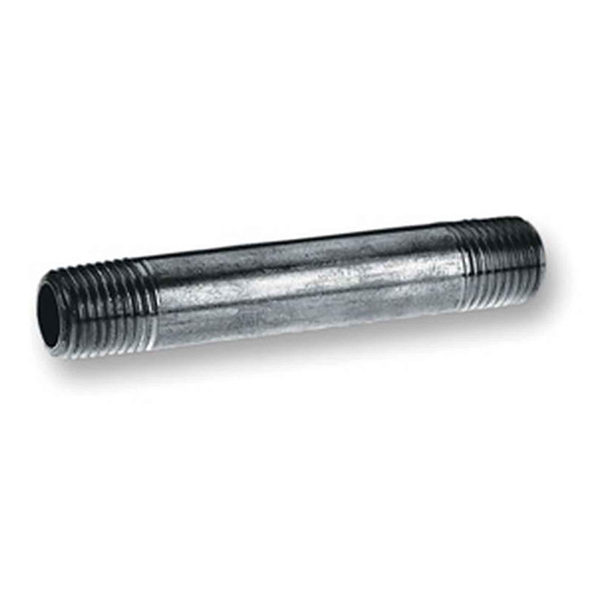 Mamelon en acier galvanisé, 1/2" x 4"
