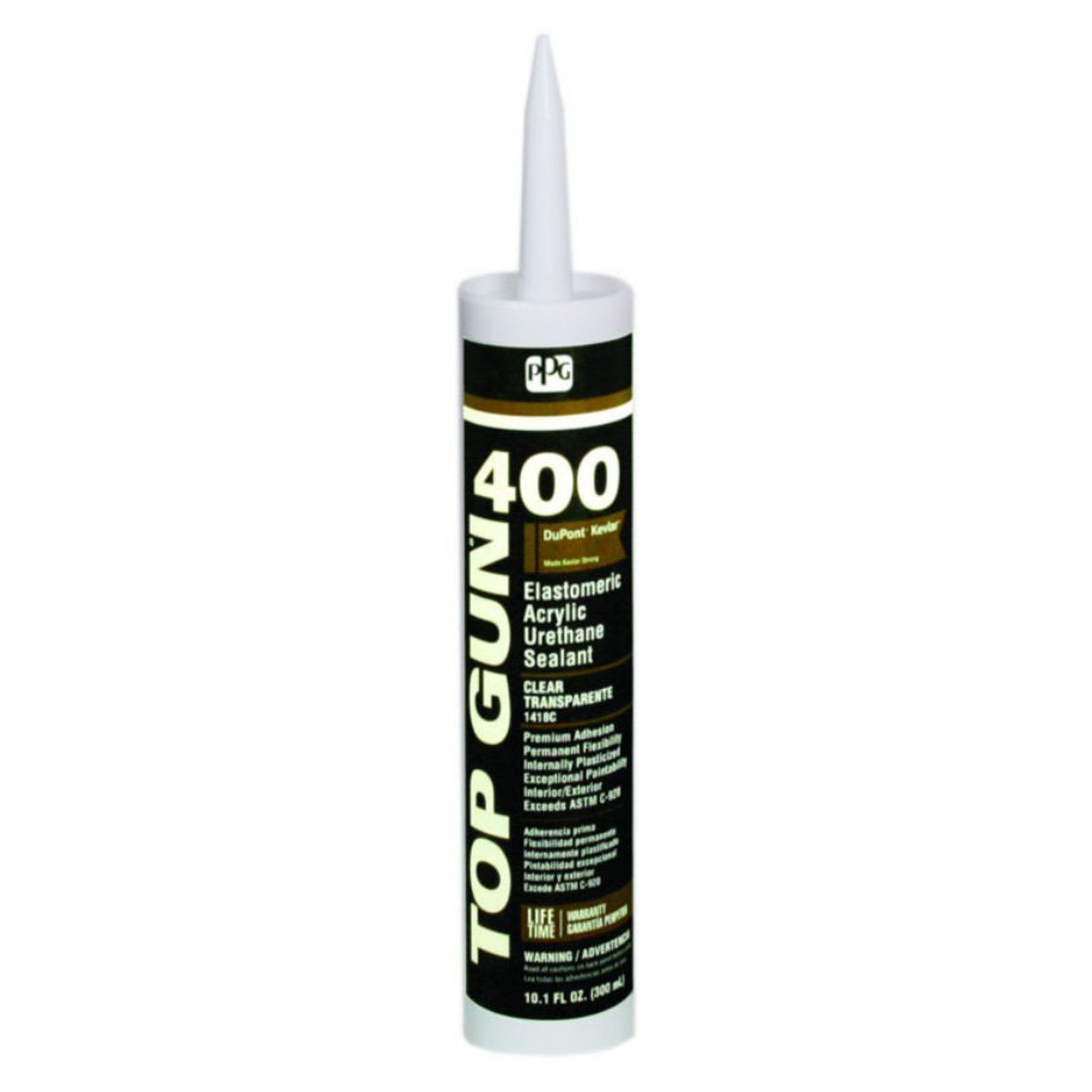 Calfeutrant, Top Gun 400, uréthane acrylique élastomère, claire, 300 ml