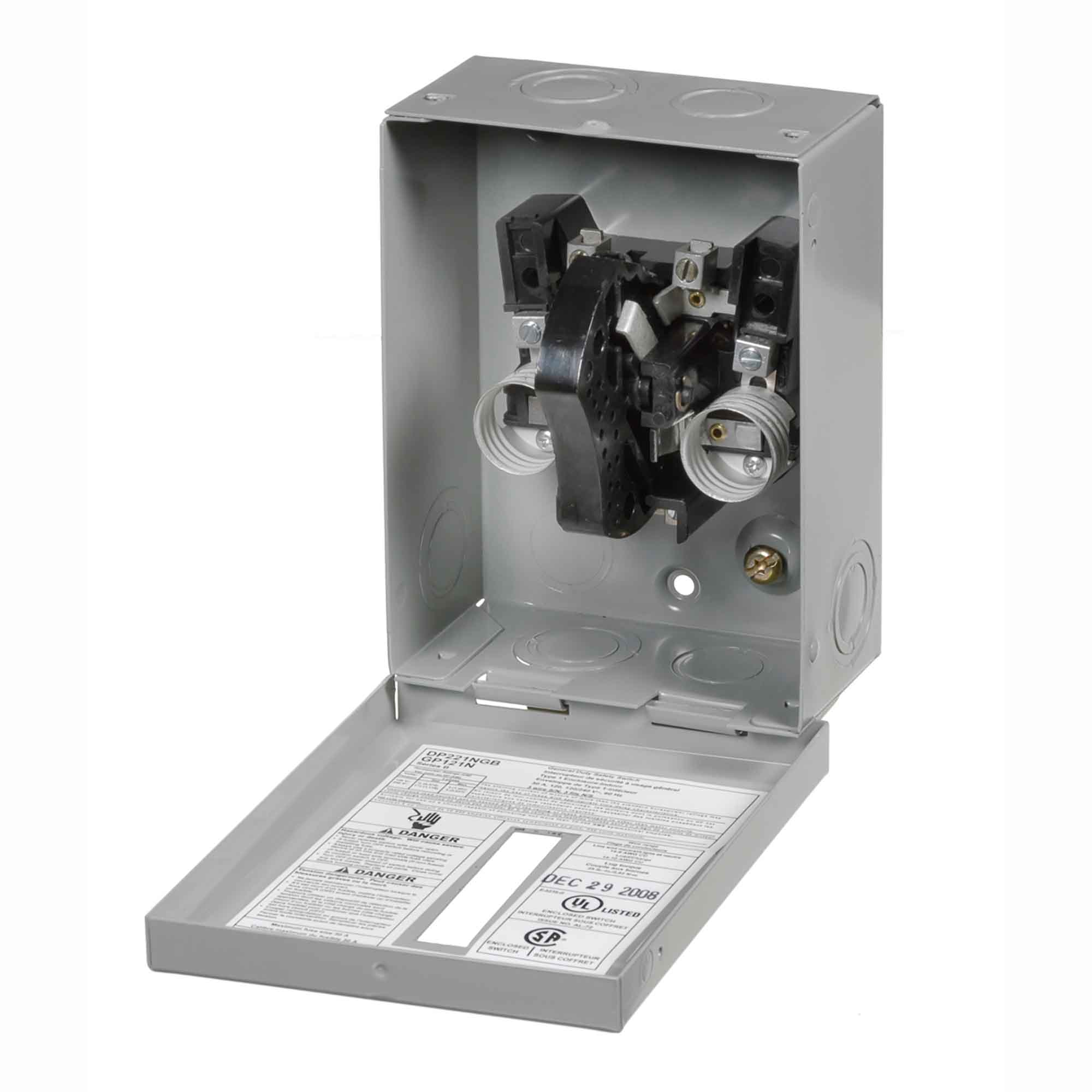 Sectionneur de circuit SQUARE-D, 30 A /240 V ( 2 fusibles) 