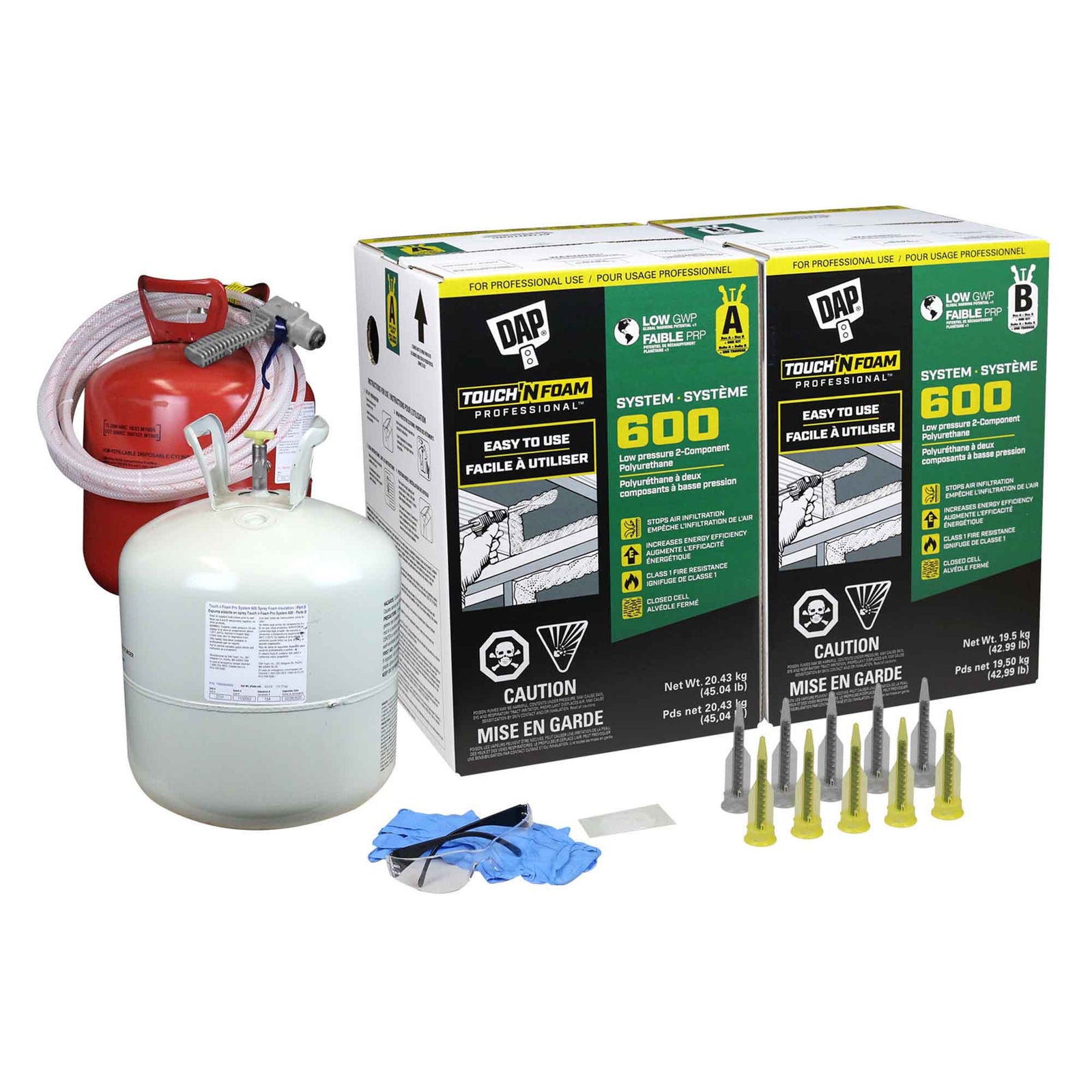 Kit d'isolation mousse Touch 'n Foam système 600 faible GWP