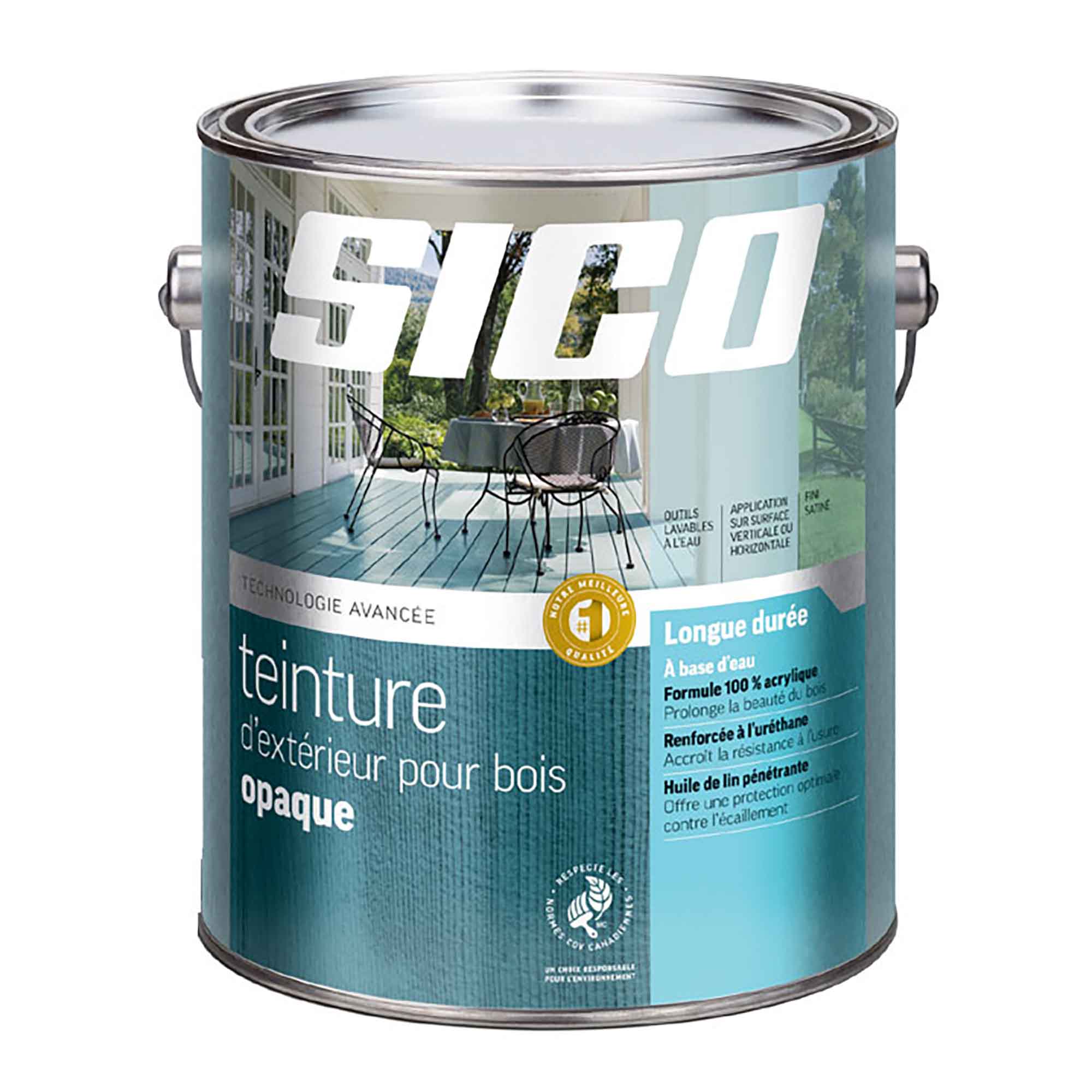 Teinture à l'huile extérieure opaque, base neutre, 3,78 litres
