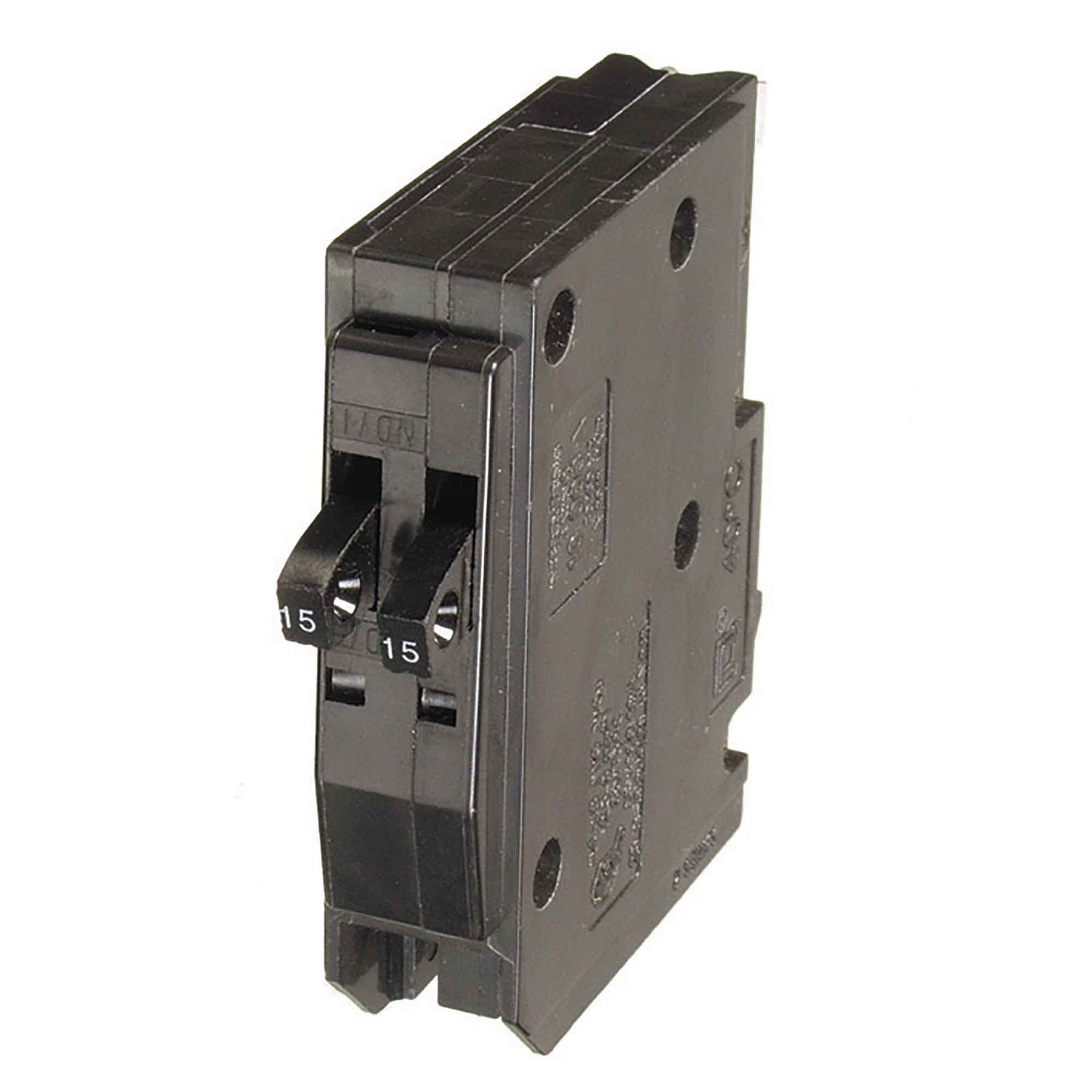 Disjoncteur jumelé QO unipolaire 15 A , en vrac