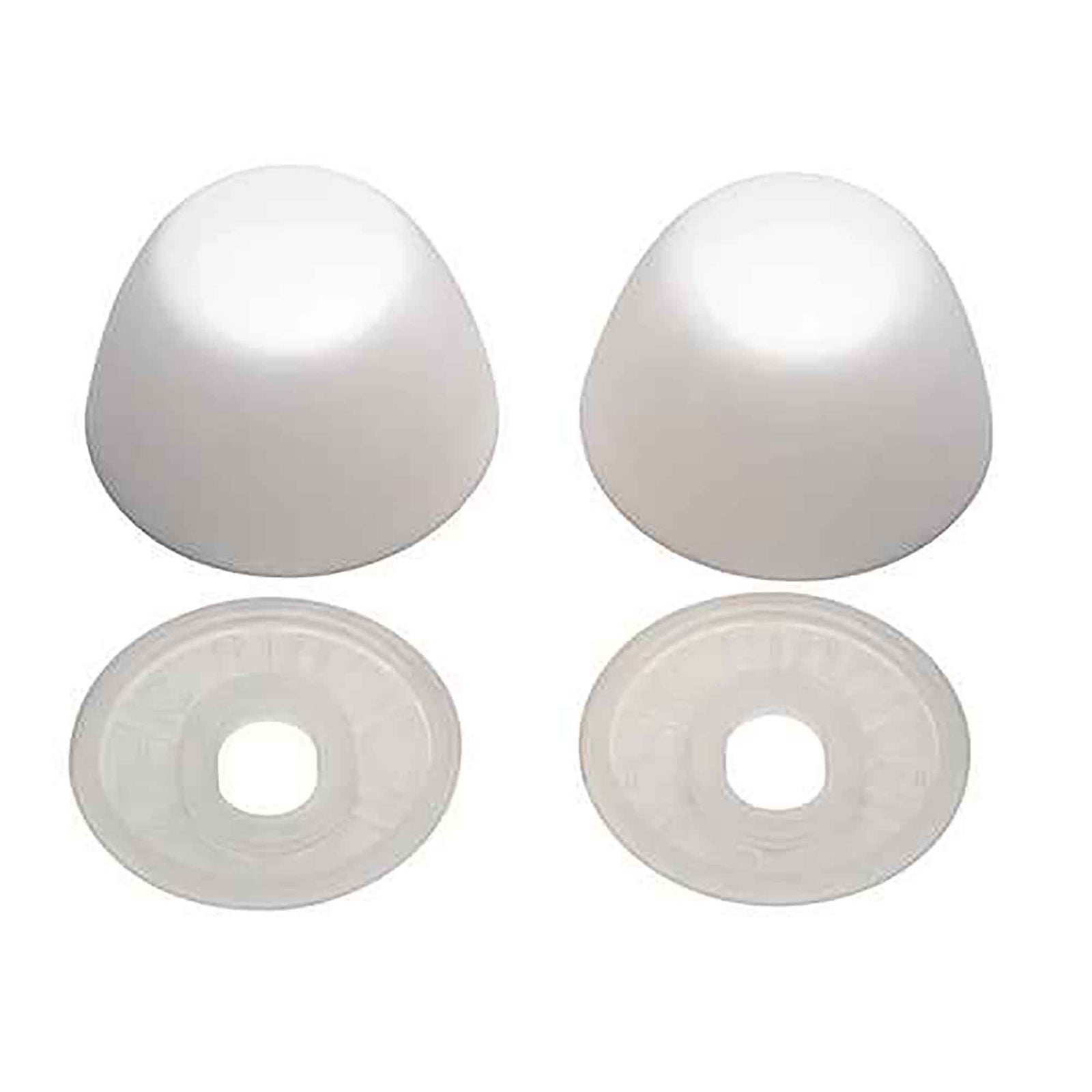 Capuchons de boulons de toilette,blanc (2 unités) 