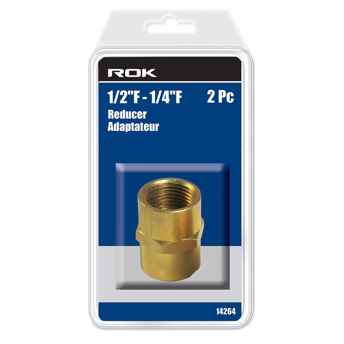 Raccord réducteur, 1/2'' femelle x 1/4'' femelle