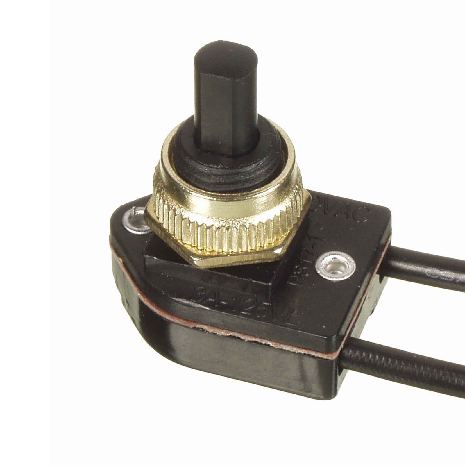 Interrupteur à poussoir, unipolaire