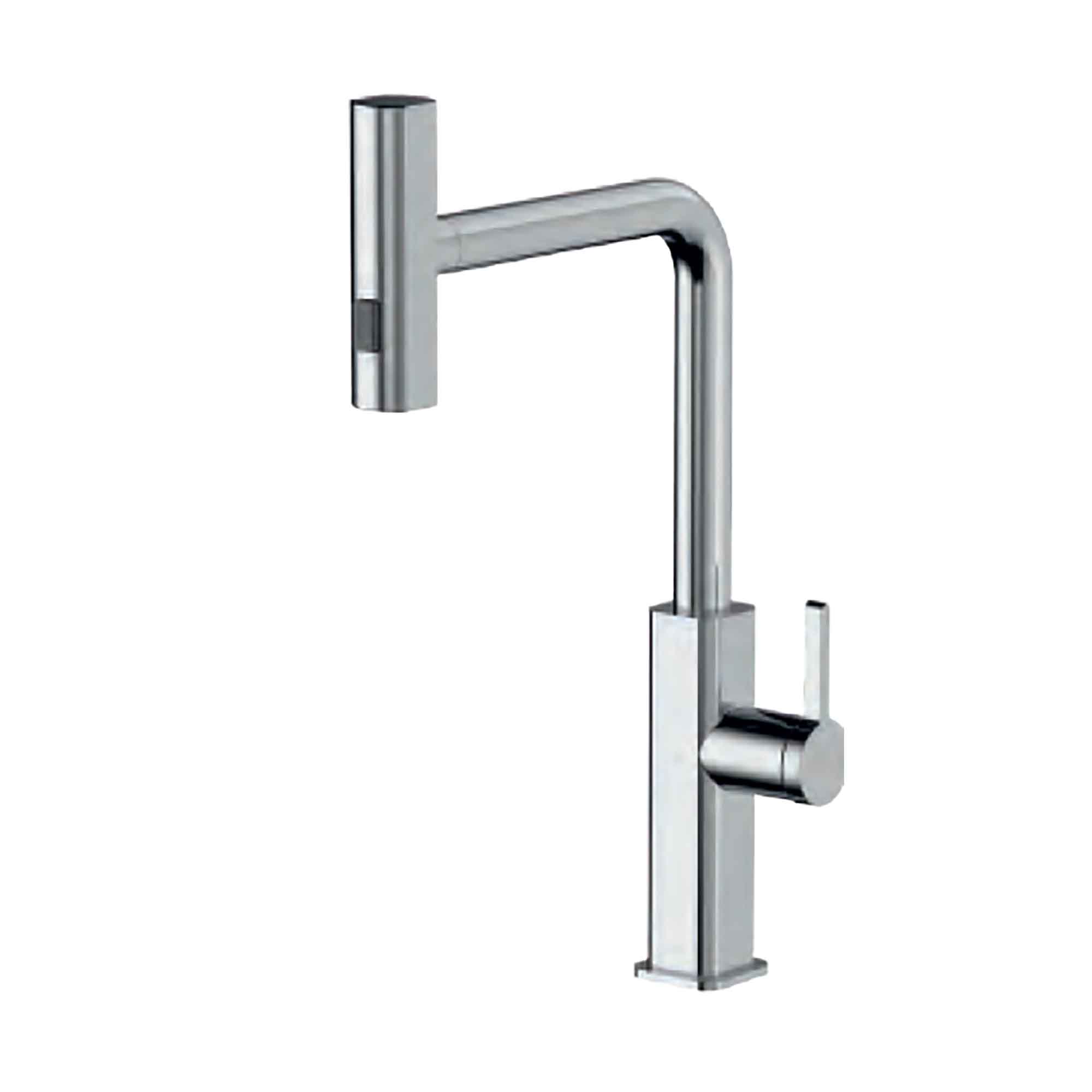 Robinet de cuisine Moderne à 3 modes de jet, chrome