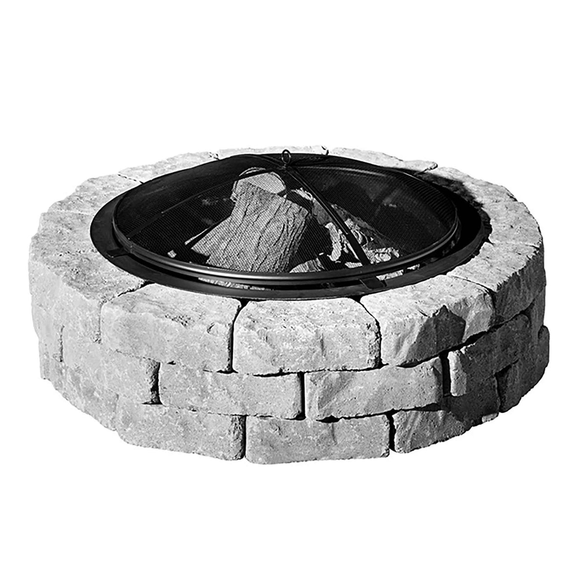 Ensemble de Foyer Beltis avec pare-étincelle, gris charbon