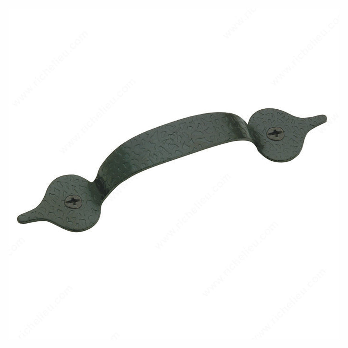 Bouton traditionnel, noir, 3-1/4''