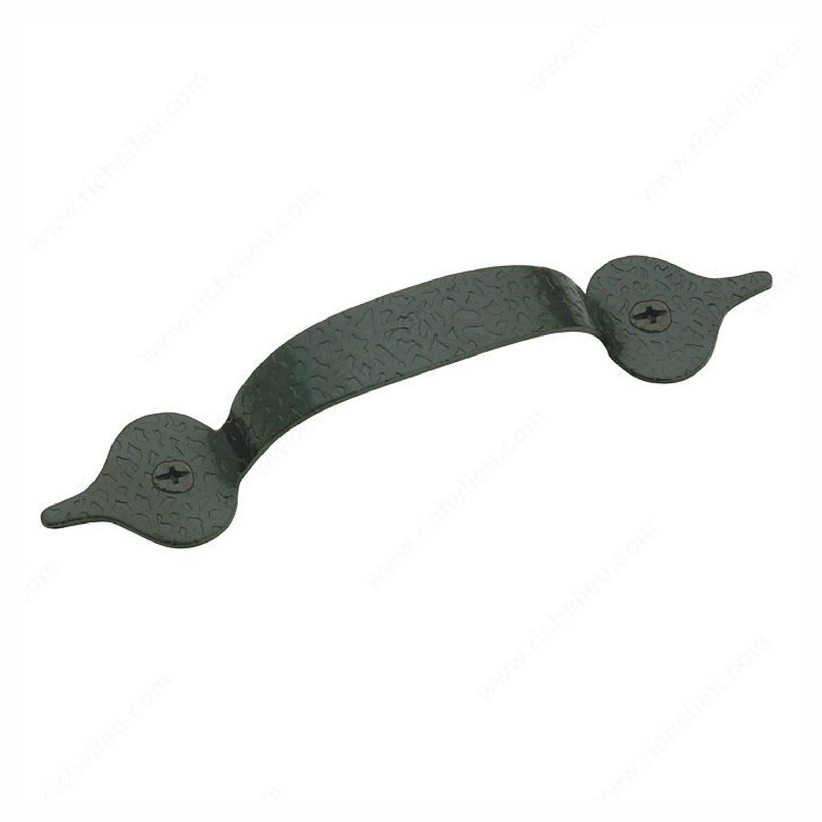 Bouton traditionnel, noir, 3-1/4''