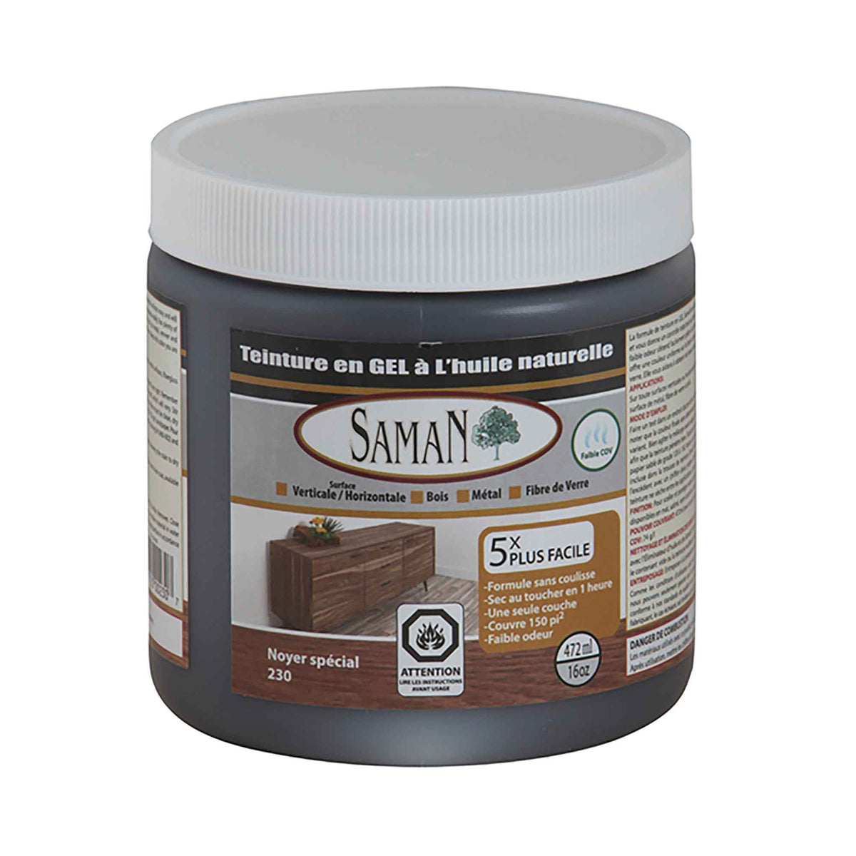 Teinture Gel, chêne espagnol, 1 litre