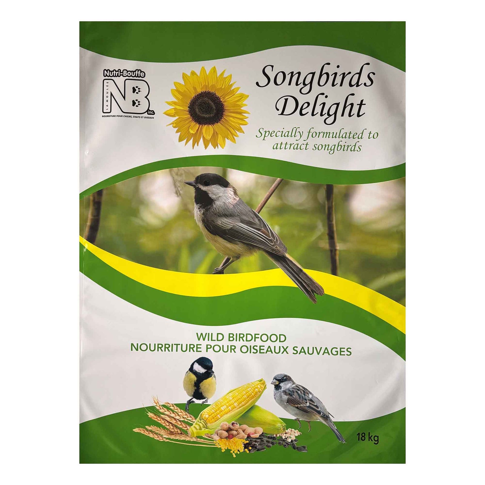 Nourriture pour oiseaux sauvages Songbirds Delight, 18 kg