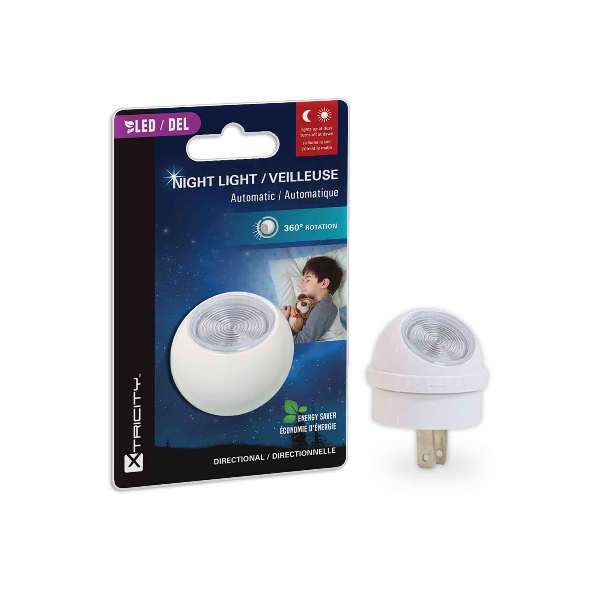 Veilleuse DEL directionnelle 0,5 W / 120 V, blanc